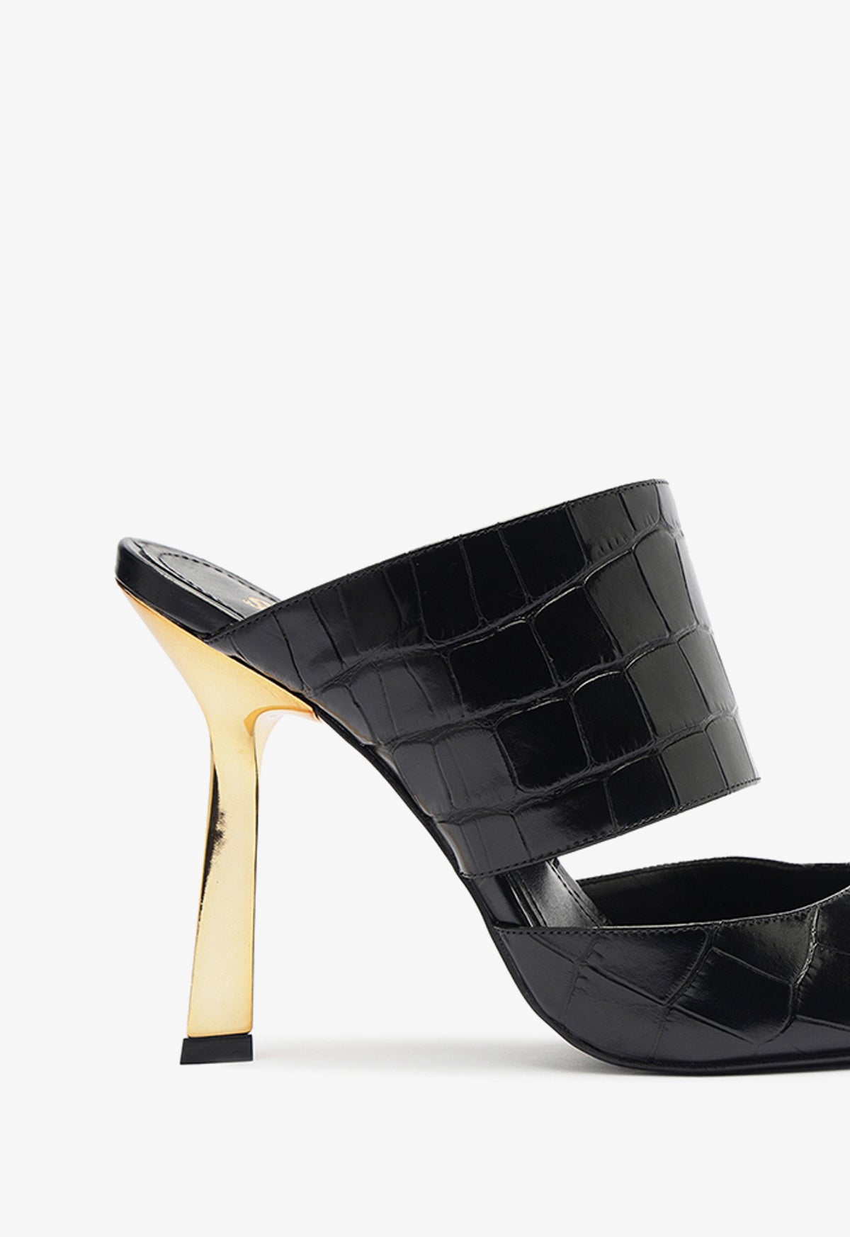 Ciara Crocodile Embossed Leather Pump High Heel Shoes for Women - 2.4 Inch Heel Height (S2199700070002) - Perfect for Office, Parties & Special Occasions