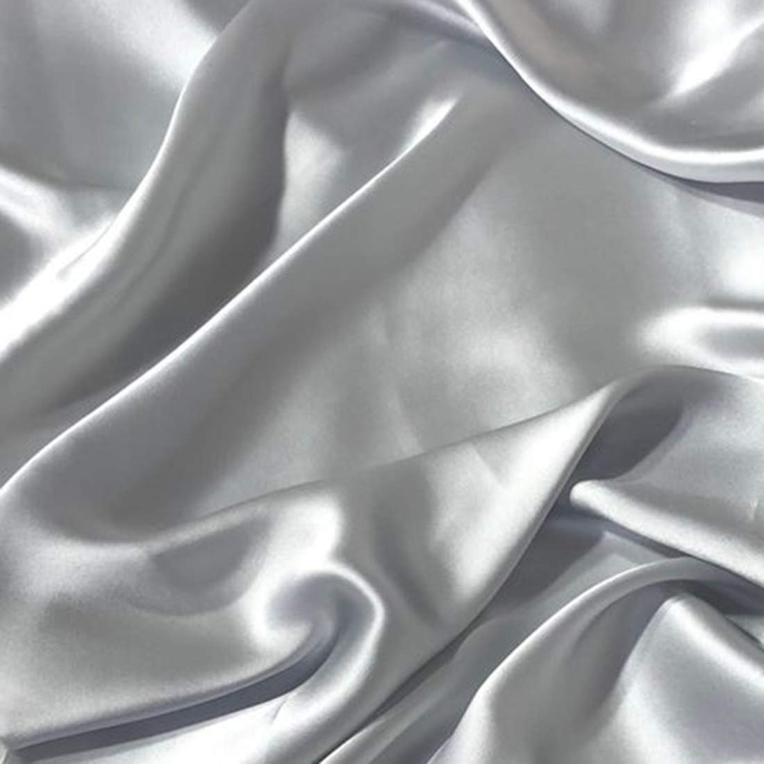 100% Mulberry Silk Baby Crib Sheet - Hypoallergenic & Breathable Fitted Crib Mattress Cover 28x52 Inches - Soft Smooth Silk Bedding for Boys & Girls (Light Grey) - Perfect for Sensitive Skin & Healthy Hair Growth