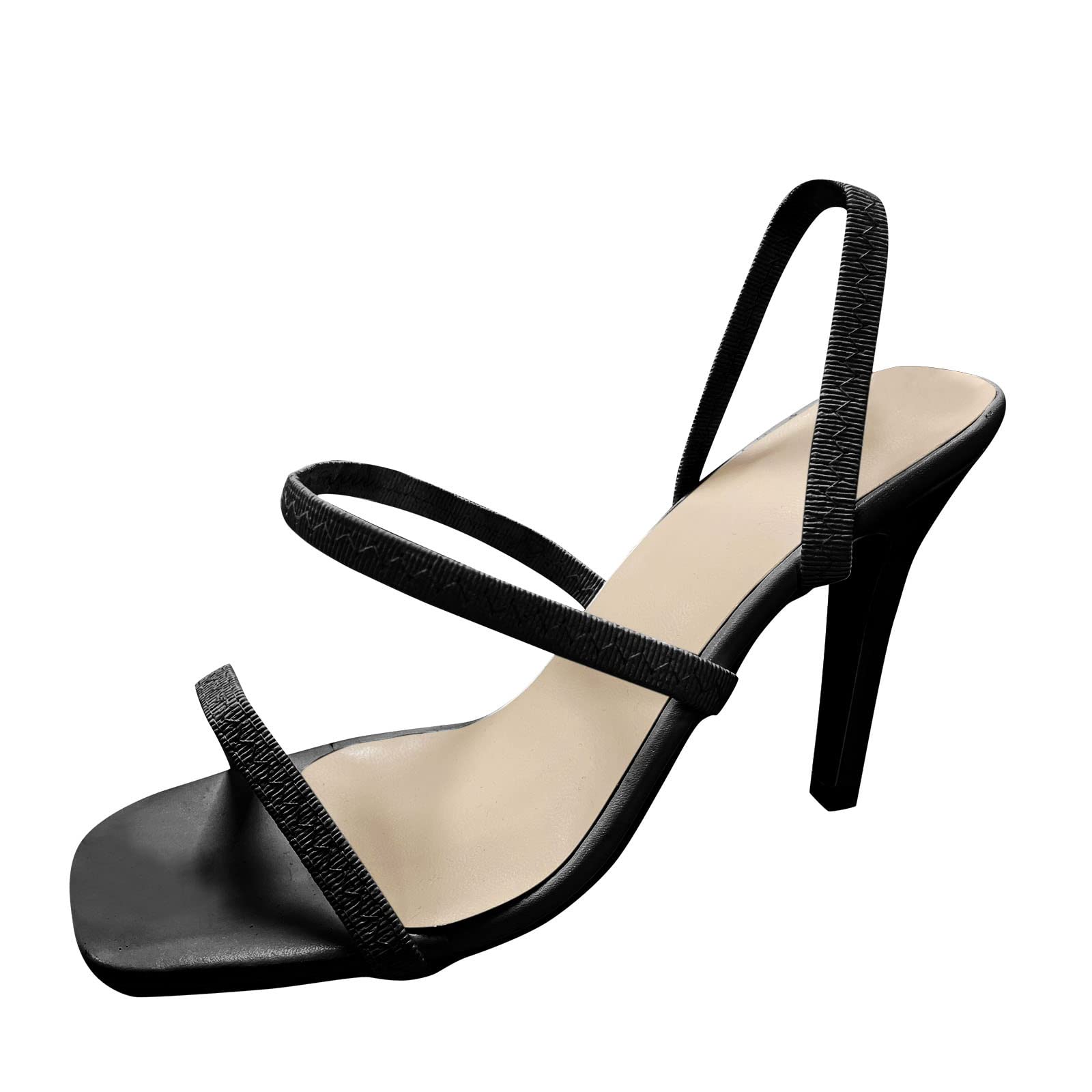 Women's Born Sandals Size 10 - Thin Solid Color High Heel Casual Sandals for Women | Large Size Comfortable Fashion Sandals for Summer Outfits, Beach Vacations & Daily Wear