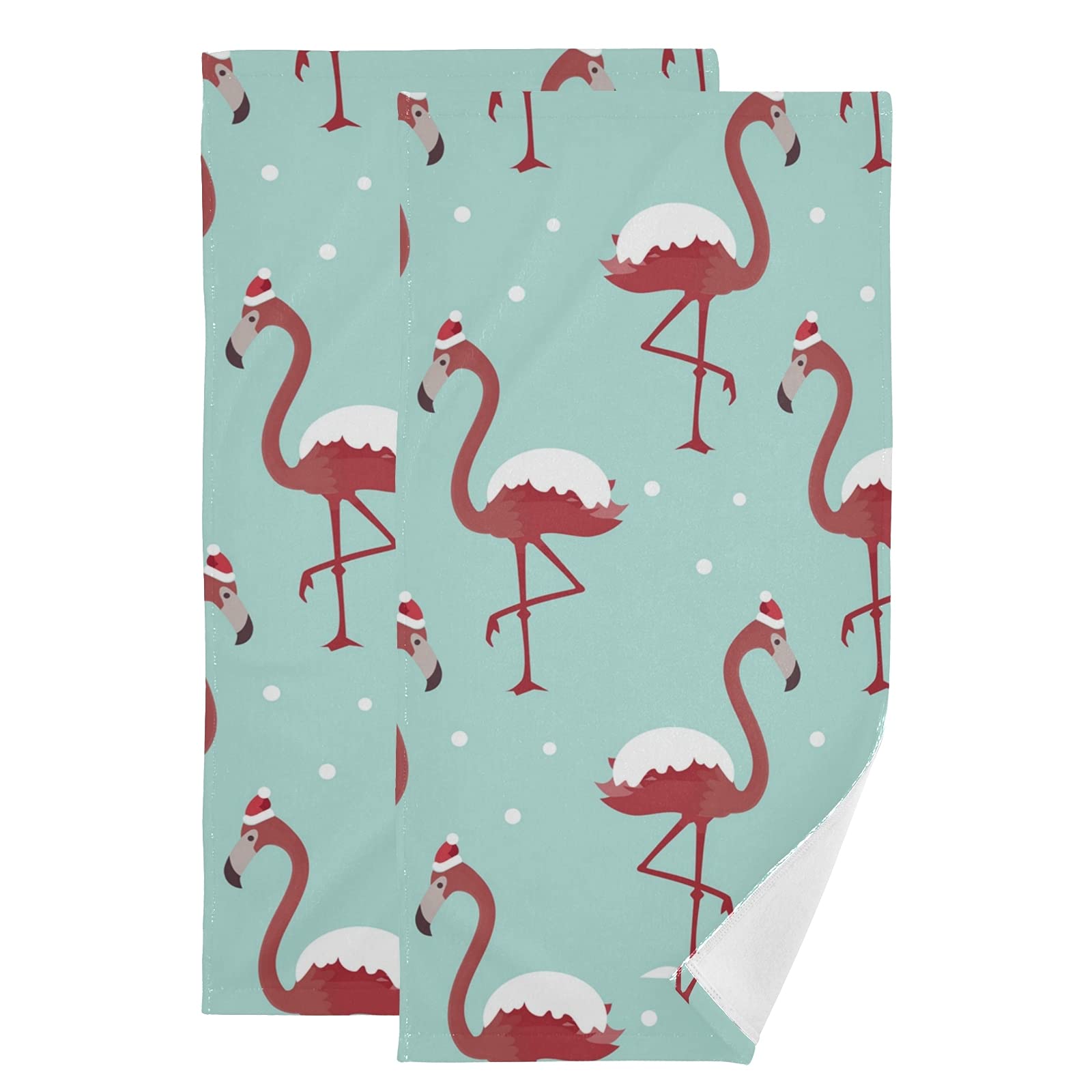 Premium Absorbent Flamingo Hand Towels for Bathroom - Soft Guest Towels for Hotels, Gyms & Spas | Quick-Drying, Hygienic & Decorative Bath Accessories for Home & Commercial Use
