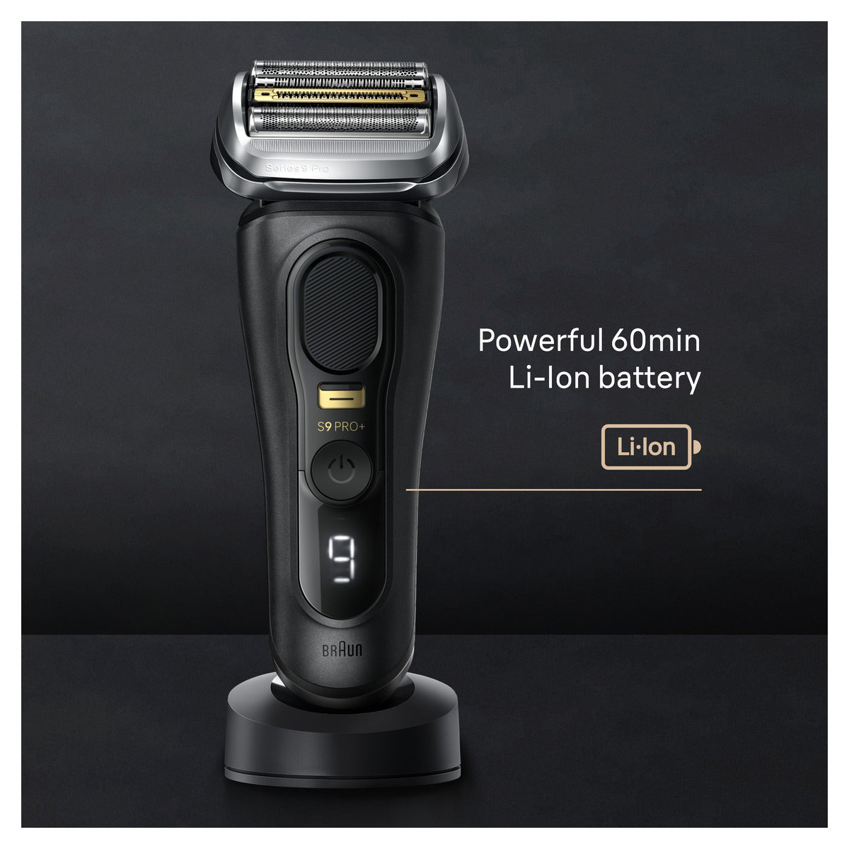Braun Series 9 PRO+ 9510S Wet & Dry Electric Shaver for Men - Premium Close Shaving with AutoSense Technology | Perfect for Travel, Daily Grooming & Sensitive Skin Care