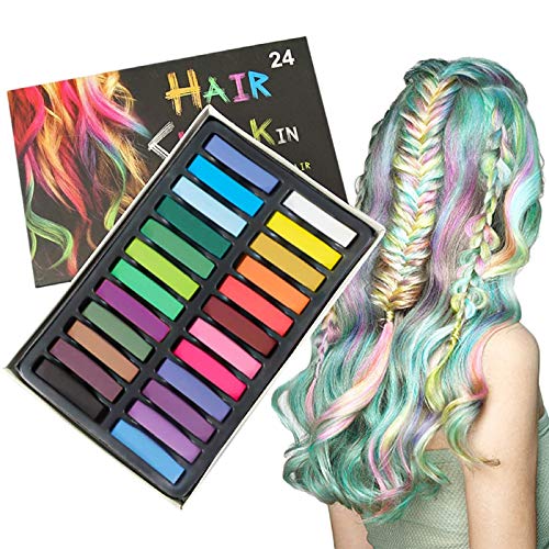 Non-Toxic Temporary Hair Chalk Pens Set - Washable Hair Color for Girls, Kids, Teens & Adults | Perfect for Halloween, Cosplay, Parties, Birthdays & Christmas Gifts | Fun for Festivals, School Events & Creative Styling