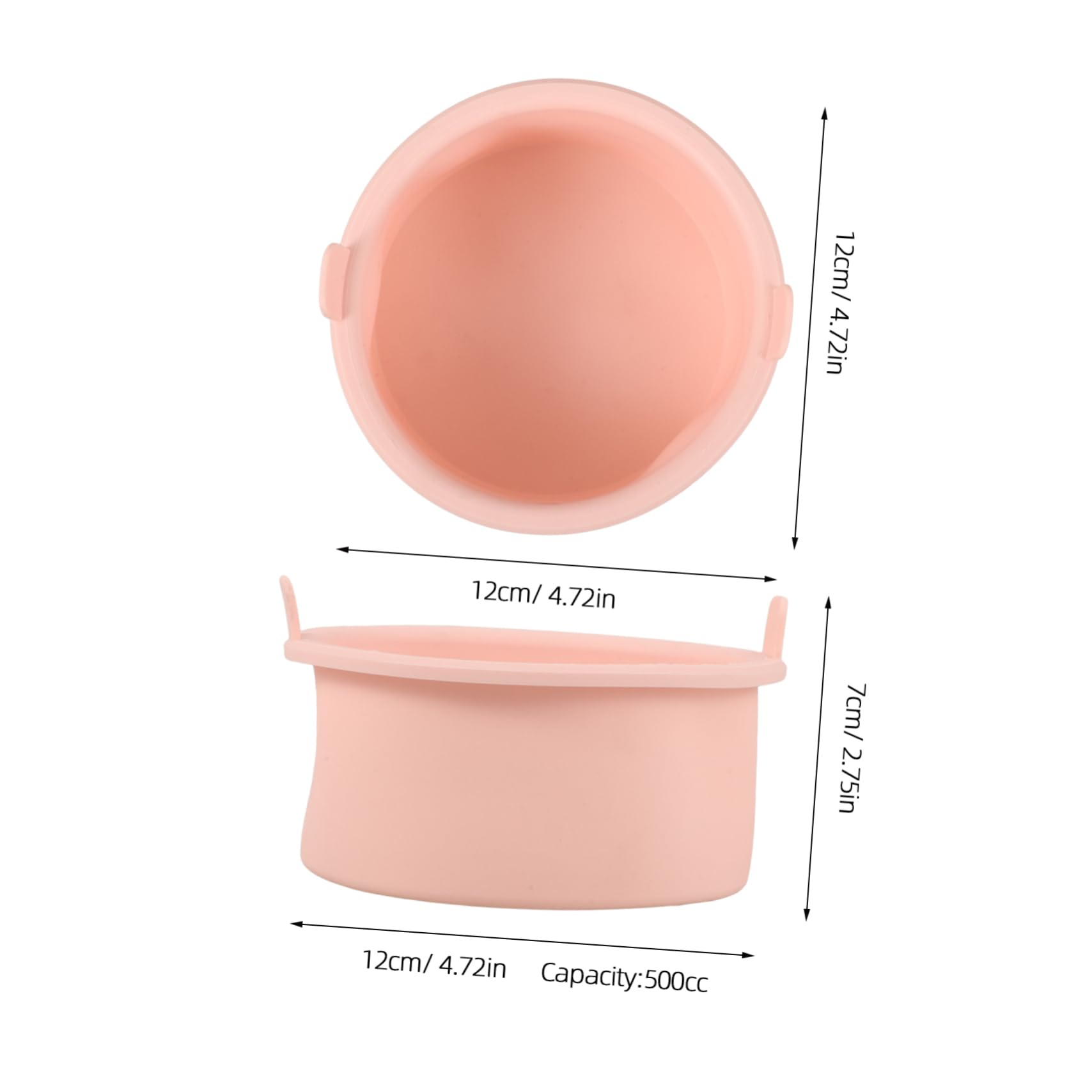 FRCOLOR Pink Silicone Wax Melting Pot - Hair Removal Wax Warmer Bowl with Heating Liner for Smooth Waxing at Home & Salon - Perfect for Eyebrows, Legs, Bikini Line & Facial Hair Removal