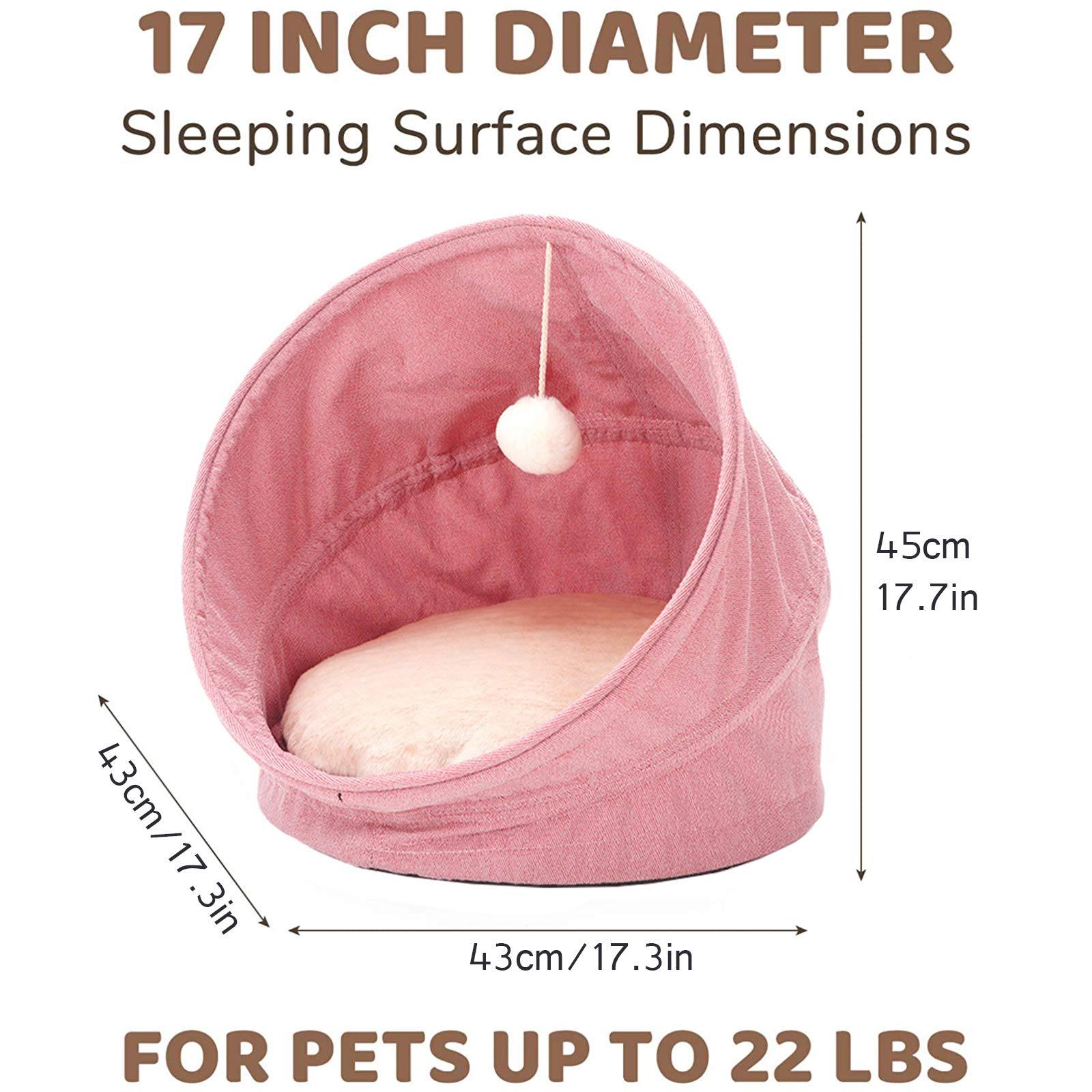 Electric Heated Cat Bed - Warm & Washable Pet Heating Pad for Indoor Cats - Winter Thermo-Pad with Removable Cushion - Cozy Warming Mat for Kittens & Senior Cats - Perfect for Cold Nights & Arthritis Relief