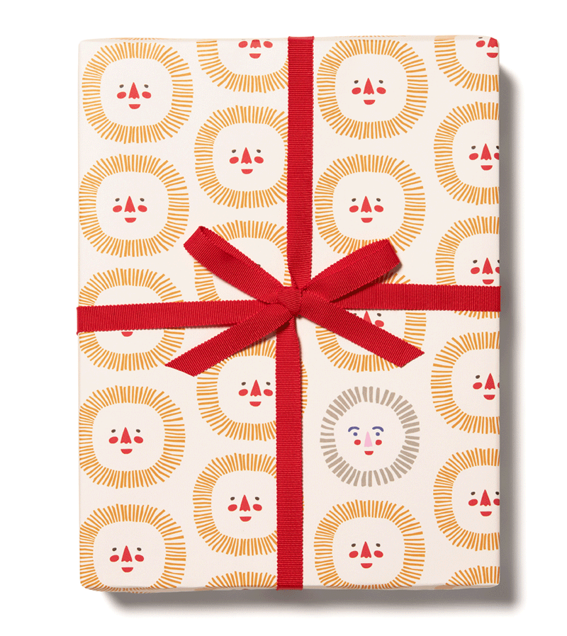 Red Cap Cards Sunshine Smiles Wrapping Paper - Premium Gift Wrapping Sheets for Birthdays, Holidays & Special Occasions