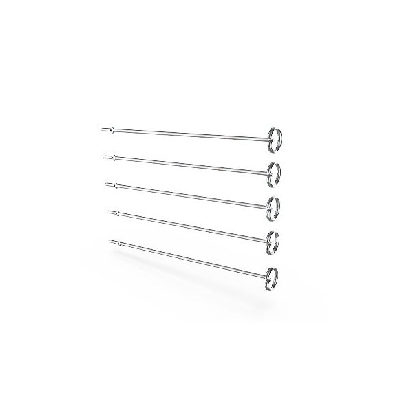 Stainless Steel Air Grill Skewers for BBQ - 12 Inch Metal Kabob Sticks for Grilling Chicken, Beef, Shrimp & Vegetables - Perfect for Outdoor Cooking, Camping & Backyard Parties