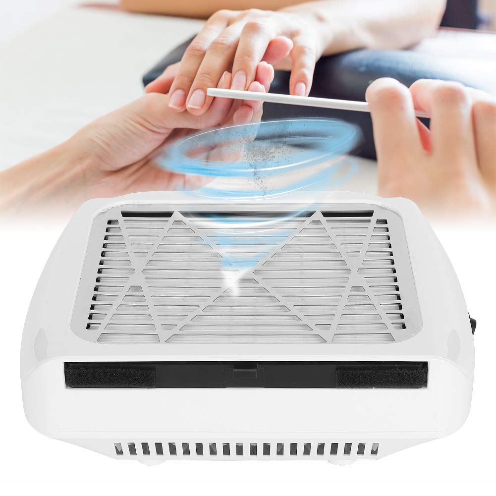 80W Professional Nail Dust Collector with Strong Suction - Portable Nail Art Vacuum for Manicurists & Beginners | Perfect for Salons, Home Nail Care & Nail Art Practice