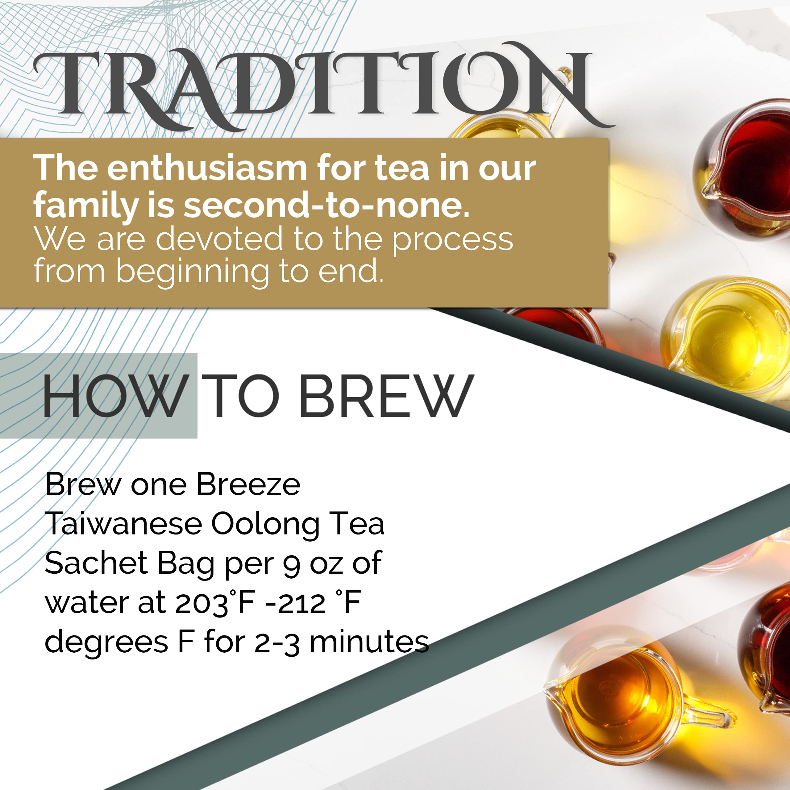 Premium Organic Oolong Tea Bags - 100% Natural Taiwan High Mountain Loose Leaf Tea | Handcrafted Antioxidant-Rich Tea | Eco-Friendly Biodegradable Sachets (15 Count) | Perfect for Relaxation, Afternoon Tea & Gift Giving | By T SECRETEA