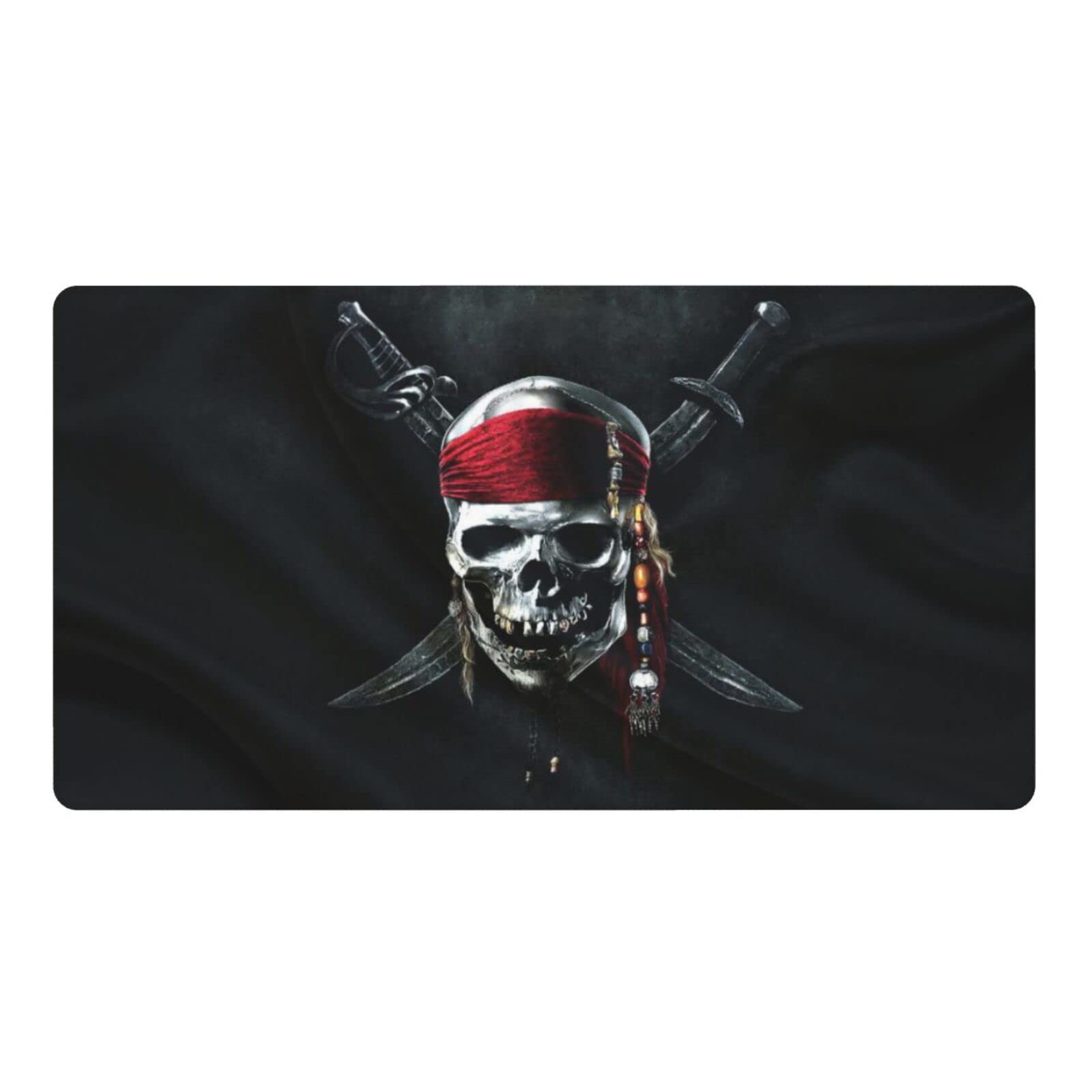 Pirate Flag Design Large Desk Mat - 16