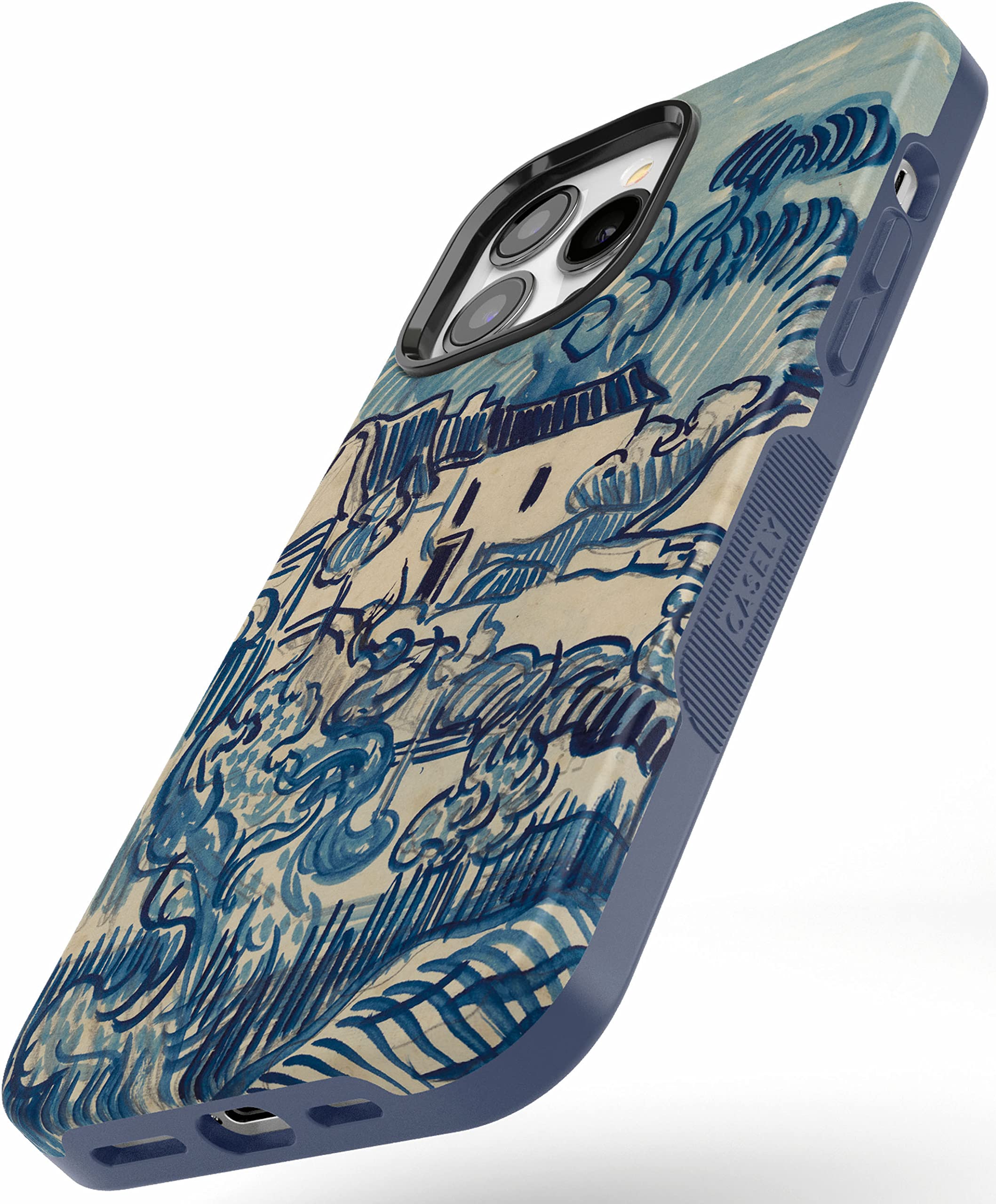 Casely iPhone 13 Pro Max Case with MagSafe - Van Gogh Landscape with Houses Design | Protective Phone Cover for iPhone 13 Pro Max | Perfect for Travel, Work & Everyday Use