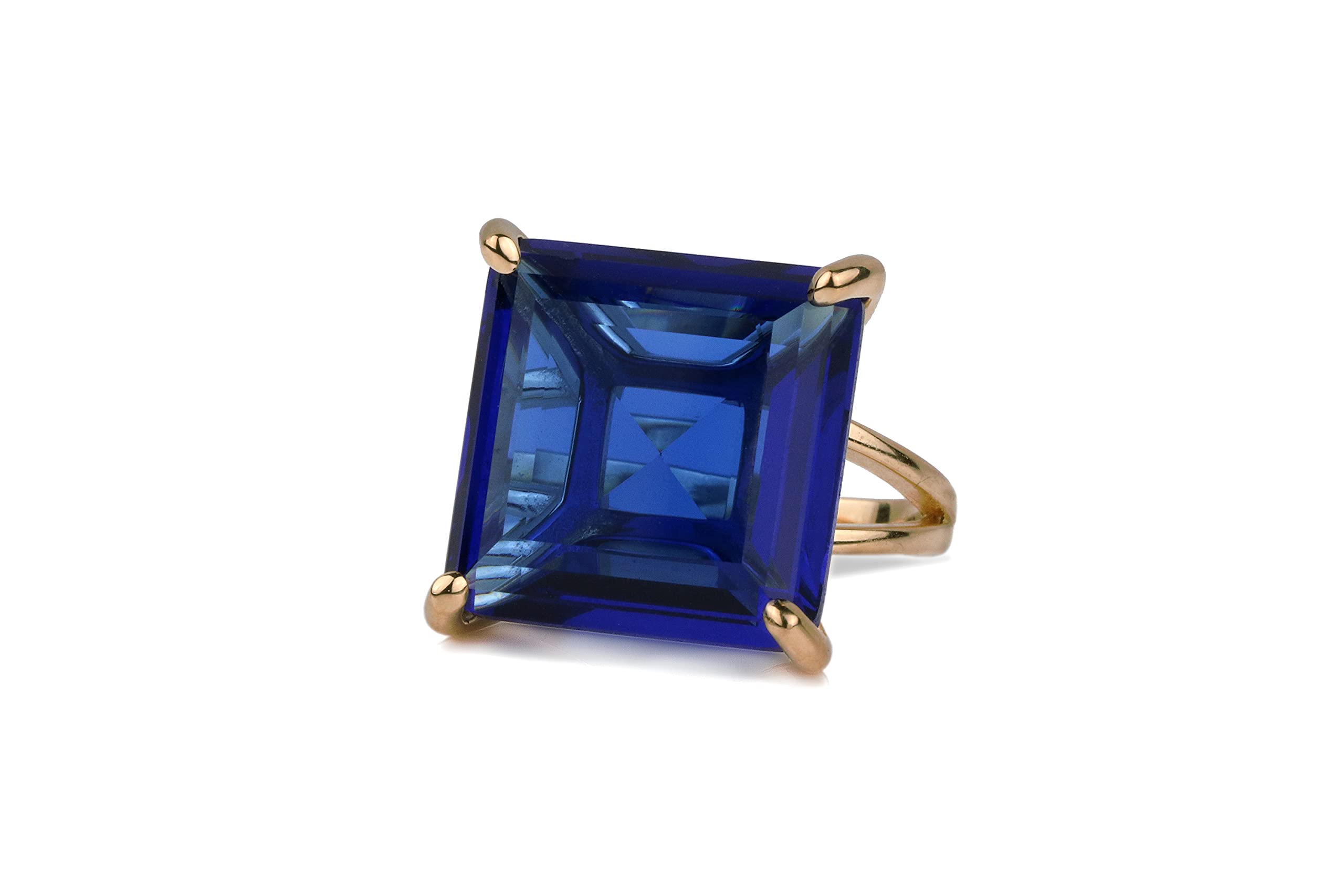Sapphire Sterling Silver Ring - Natural Gemstone Jewelry for Women - Wedding & Gift