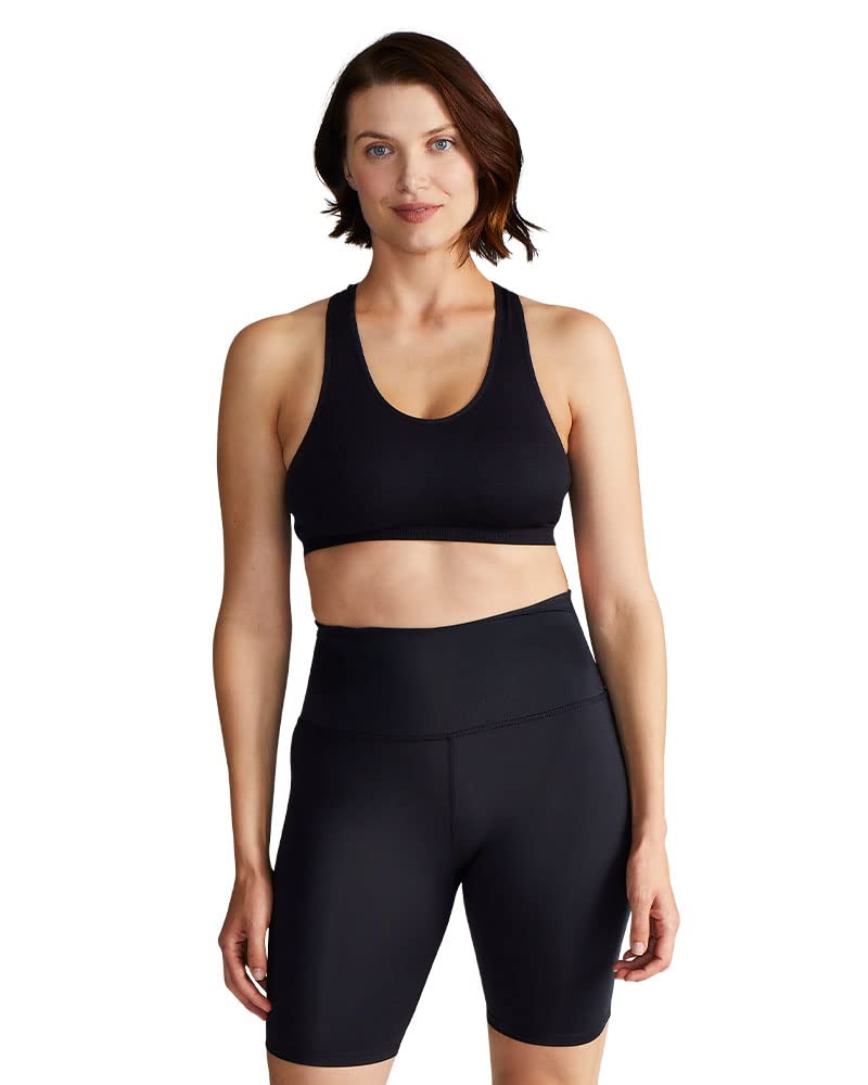 Tommie Copper Women's Pro-Grade Lower Back Support Compression Shorts - Breathable Waistband for Back Pain Relief & Muscle Recovery - Ideal for Yoga, Workouts & Daily Comfort