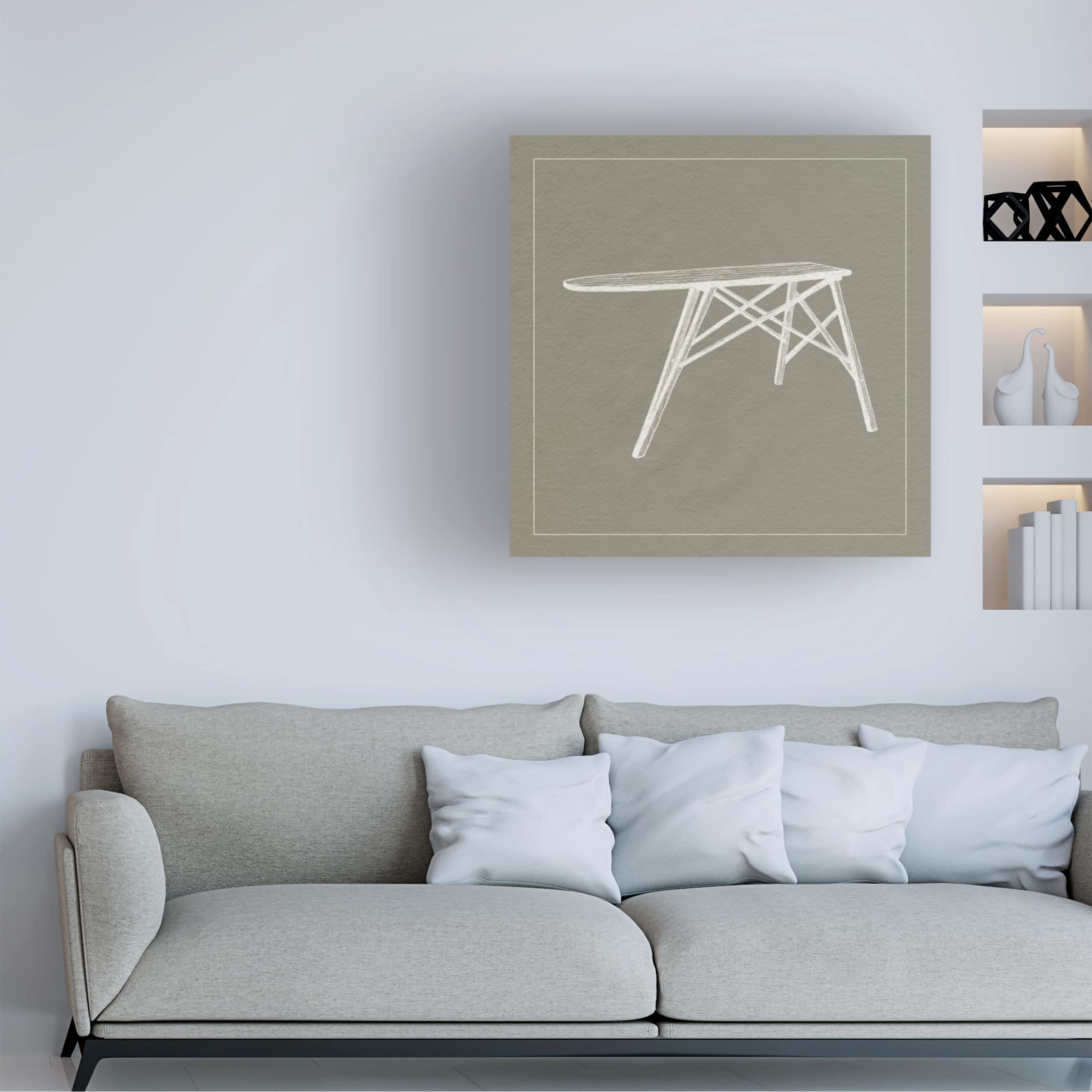 Grace Popp 'Laundry Tips VII' Canvas Wall Art Print - Modern Home Decor for Living Room, Bedroom & Office - Framed Ready to Hang Painting for Housewarming Gift