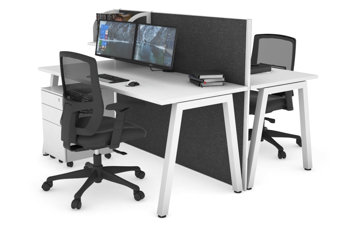Horizon Quadro 2-Person Office Workstation Bench with A-Legs - 47.2