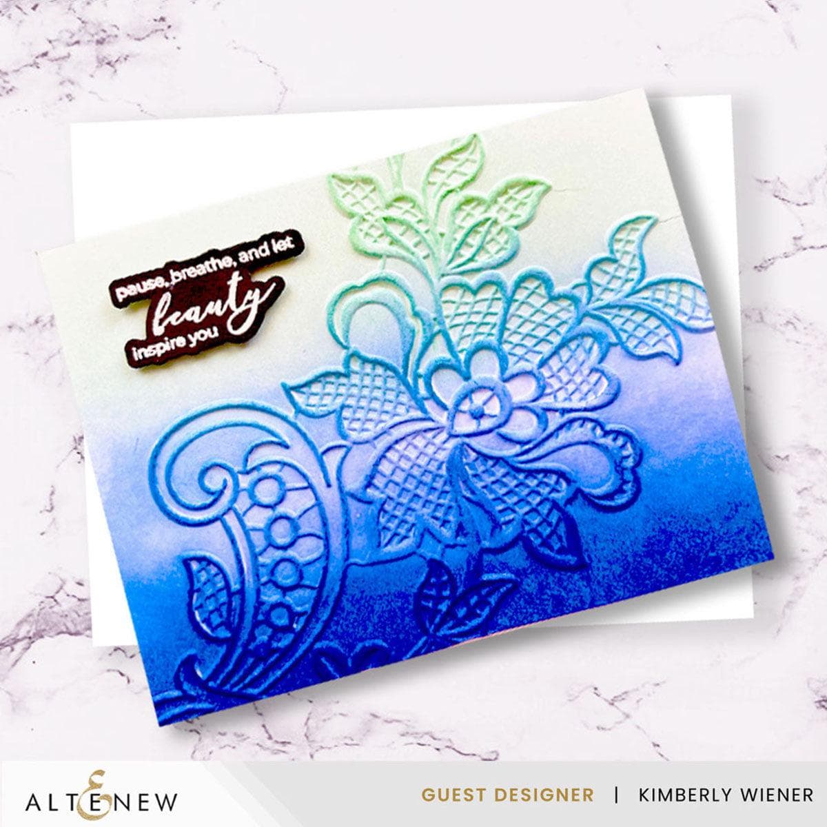 3D Lace Embossing Folder for Card Making, Scrapbooking & DIY Crafts - Elegant Paper Texture Design