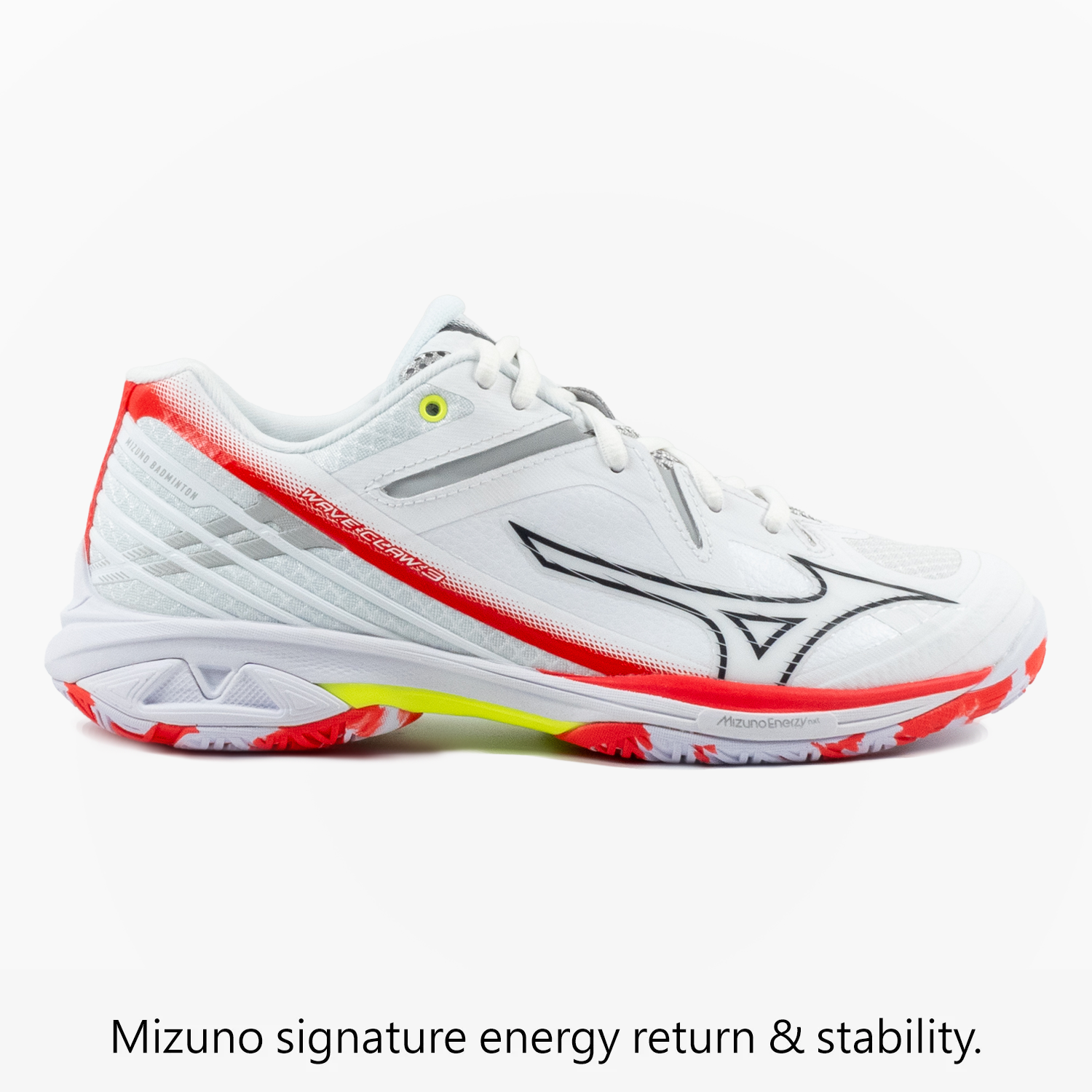 Mizuno Wave Claw 3 Volleyball Shoes - White | Lightweight & Breathable for Indoor Court Sports | Perfect for Volleyball, Badminton & Indoor Soccer