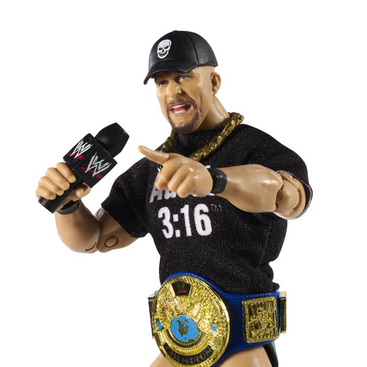 WWE Ultimate Edition Greatest Hits Stone Cold Steve Austin Action Figure - Collectible Wrestling Toy for Fans, Gifts & Display