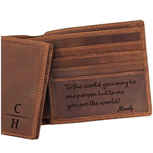 Men's Leather Wallet - Perfect Gift for Dad, Son & Father's Day | Stylish & Durable