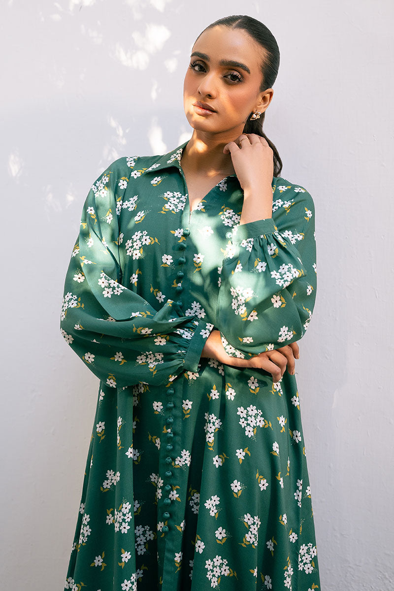 Premium 2-Piece Printed Linen Suit for Women - GREEN VOYAGE Collection | Breathable & Stylish Summer Outfit for Beach, Vacation & Casual Wear