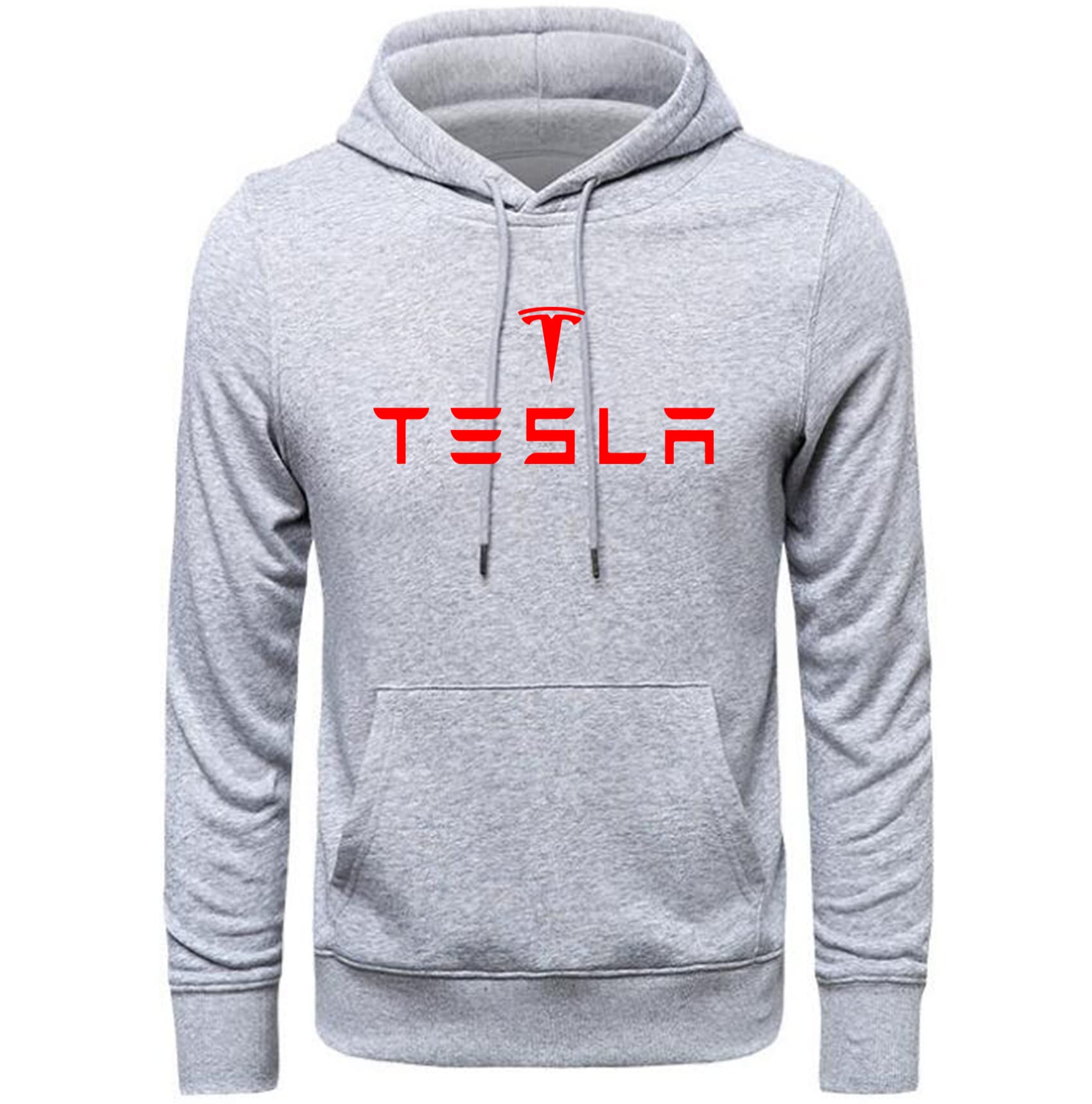 Tesla Logo Men's Hoodie - Classic Pullover Sweatshirt for Casual Wear & Street Style | Perfect for Everyday Outfits, Gym, and Outdoor Activities