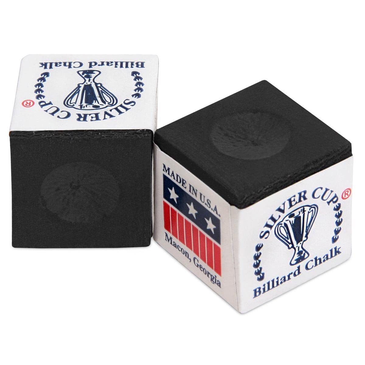 Premium SILVER CUP Billiard Chalk - 12 Pack (Black) | Professional Pool Cue Chalk for Smooth Shots | Perfect for Home Game Rooms, Bars & Tournament Play