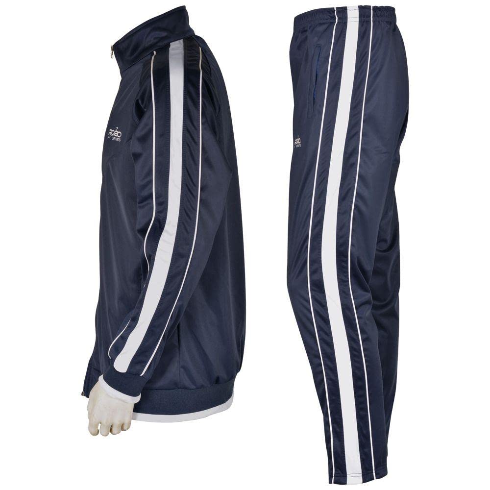 Robo Sports Men's Training Track Suit - Lightweight Running Jogging Outfit with Moisture Wicking Technology - Perfect for Gym Workouts, Marathon Training & Casual Streetwear