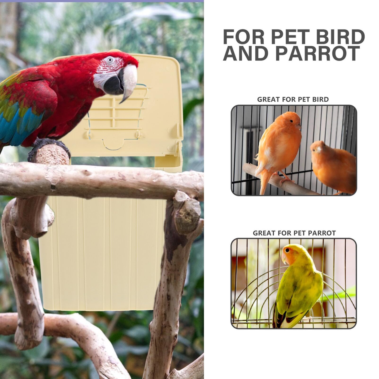 4pcs Plastic Finch Nest Box, 5 x 4 x 5 inch Hanging Bird Cage - Breeding & Mating House for Small Birds Like Parakeets, Cockatiels, Budgies - Perfect for Aviaries, Bird Cages & Outdoor Gardens