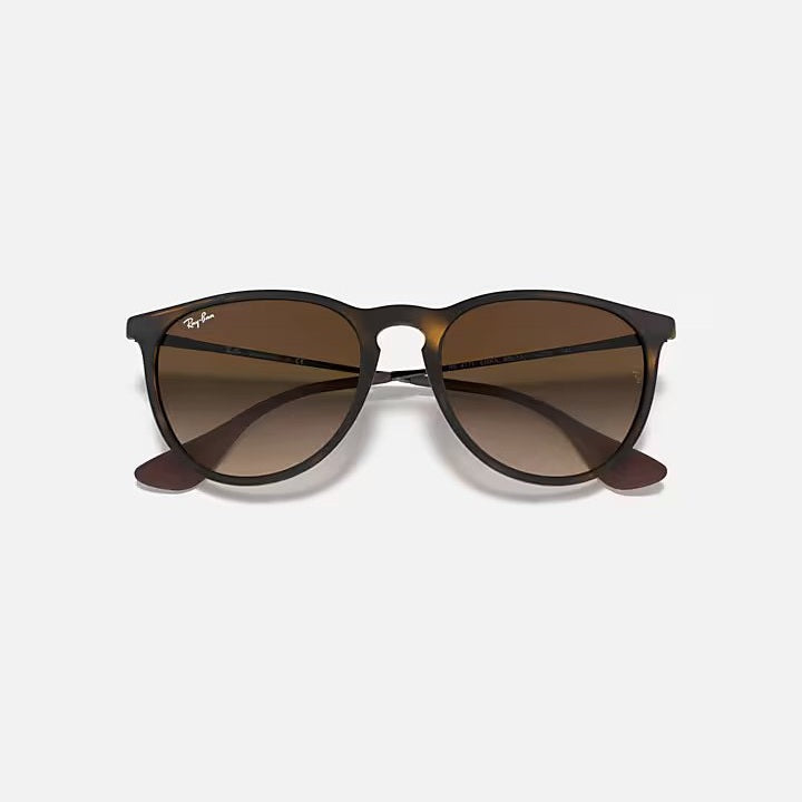 Ray Ban Erika Rubber Havana Sunglasses - Classic Tortoise Frame with Green Lenses - Perfect for Outdoor Activities, Beach, and Driving