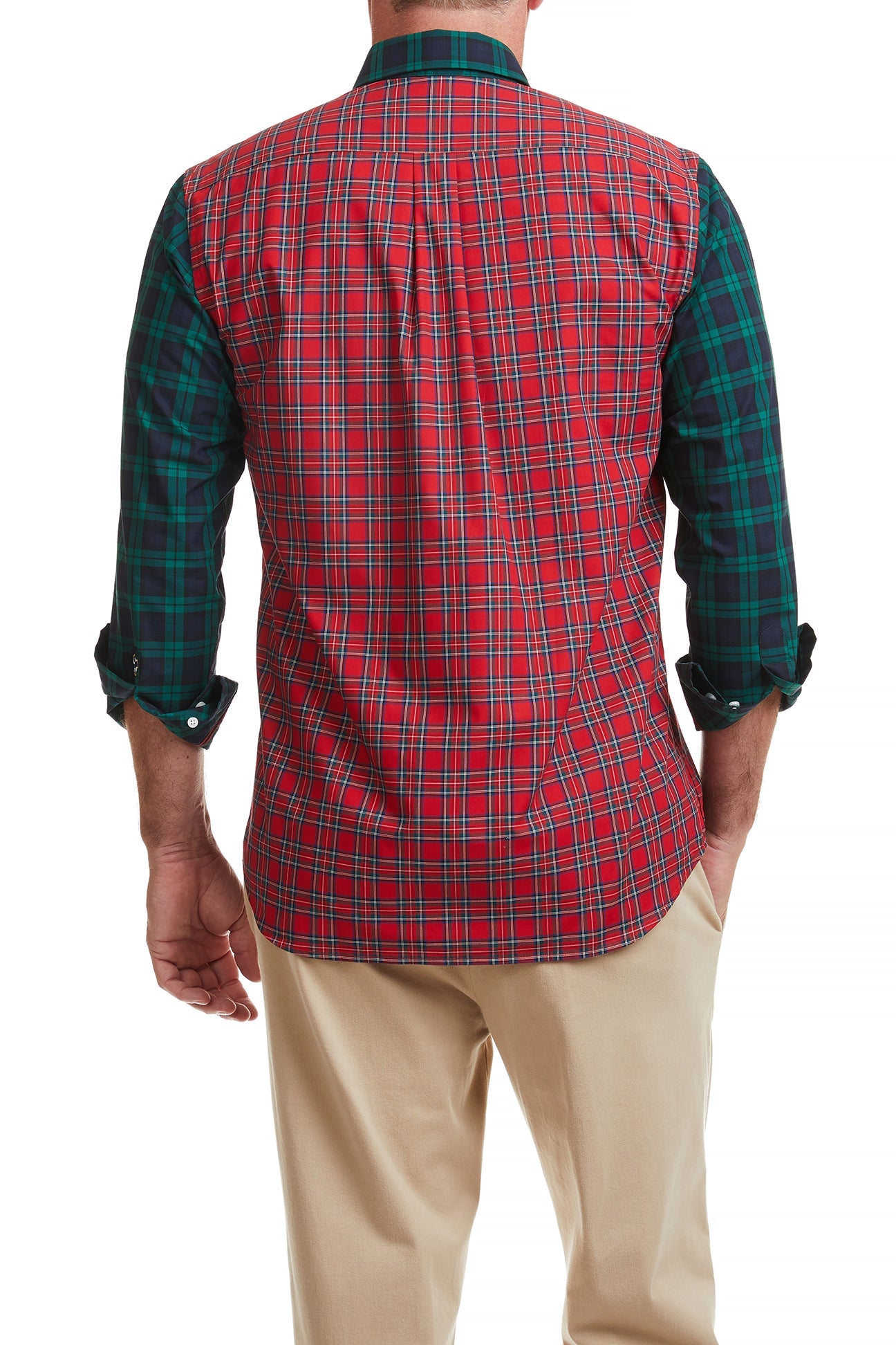 Stylish Chase Shirt with Tartan Panel - Perfect for Casual Outfits & Layering in Fall & Winter