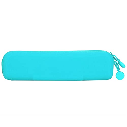 Silicone Pencil Pouch - Waterproof Mini Bag for Makeup & Stationery (Green)