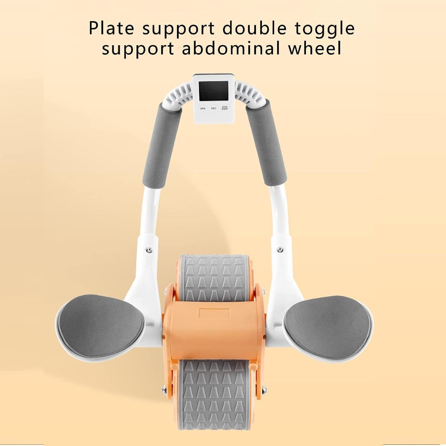 2024 New Ab Roller Wheel with Knee Mat & Timer - Automatic Rebound Core Workout Equipment with Elbow Support for Women & Men - Perfect for Home Gym, Fitness Training & Toning Abs