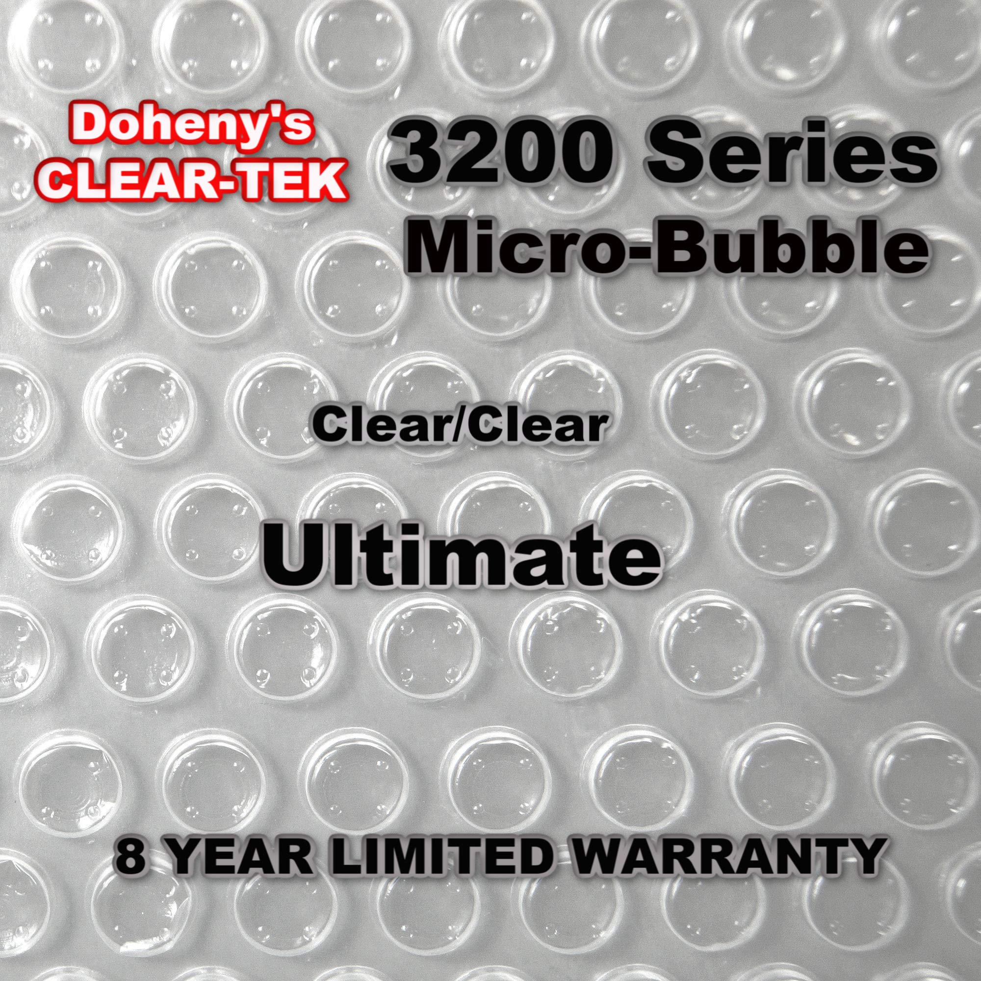 Doheny's Clear-Tek Micro-Bubble Solar Pool Cover for Above Ground Pools | Increases Water Temperature & Reduces Evaporation | Perfect for Summer Swimming & Energy Savings