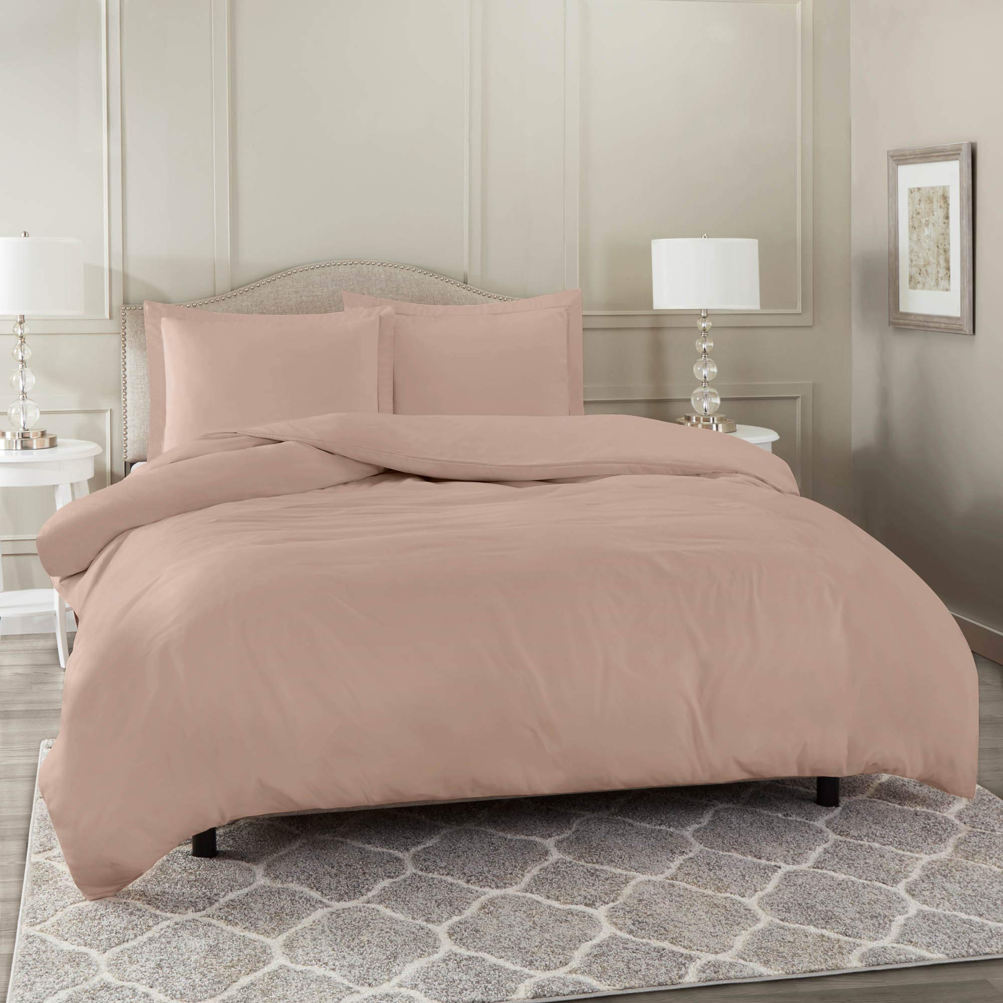 Premium Taupe Twin Size Duvet Cover - 100% Cotton 800 Thread Count with Button Closure & Corner Ties (68x90 Inches) | Soft & Breathable Comforter Cover for Bedroom, Guest Room & Dorm | Easy Care & Wrinkle Resistant