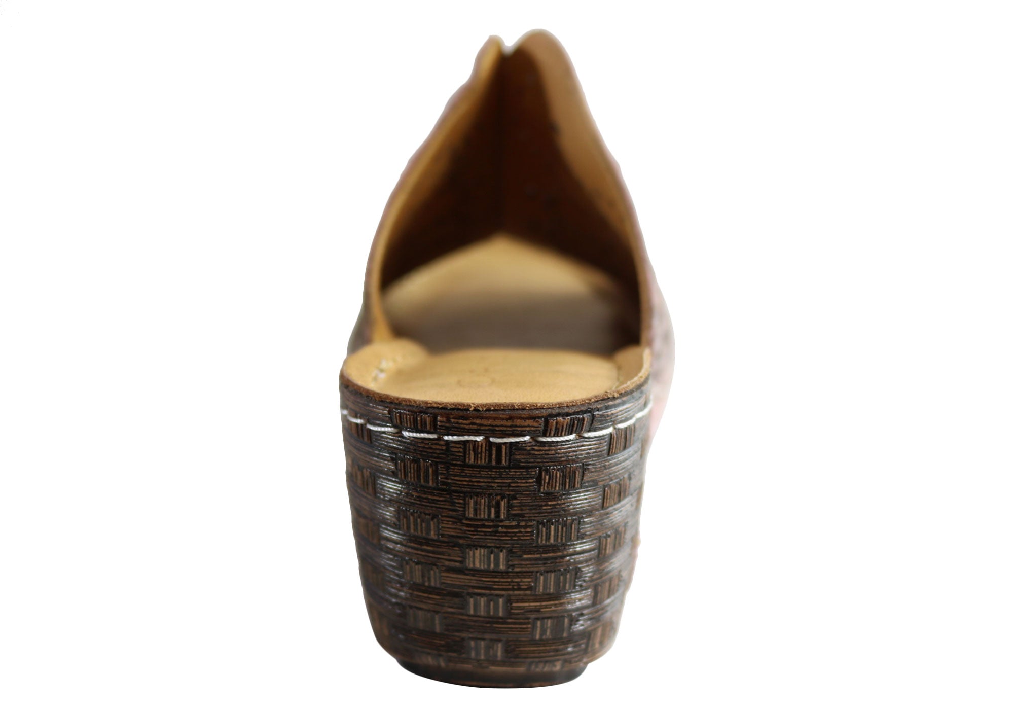 Orizonte Deb Women's European Leather Comfortable Wedge Slide Sandals - Stylish & Supportive for Summer, Beach, and Casual Outings