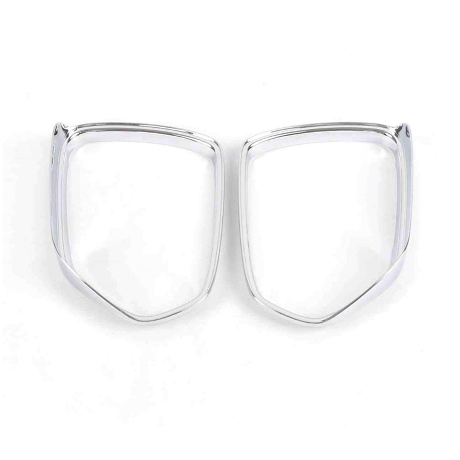 ASHDelk Chrome Rearview Mirror Eyebrow Visor - Exterior Sun Shade Protector for MG ZS (2017-2020) | Car Accessories Upgrade for Sun Protection & Style Enhancement | Perfect for Summer Driving & UV Ray Protection