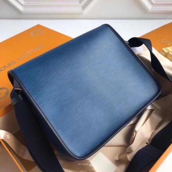 Authentic Louis Vuitton LV Messenger PM Bag in Epi Leather Blue | Luxury Crossbody Bag for Women | Perfect for Work, Travel & Everyday Use