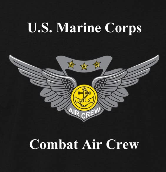 USMC Combat Air Crew Marine Corps Sweatshirt - Military Inspired Pullover Hoodie for Veterans & Enthusiasts - Perfect for Casual Wear, Outdoor Activities & Patriotic Events