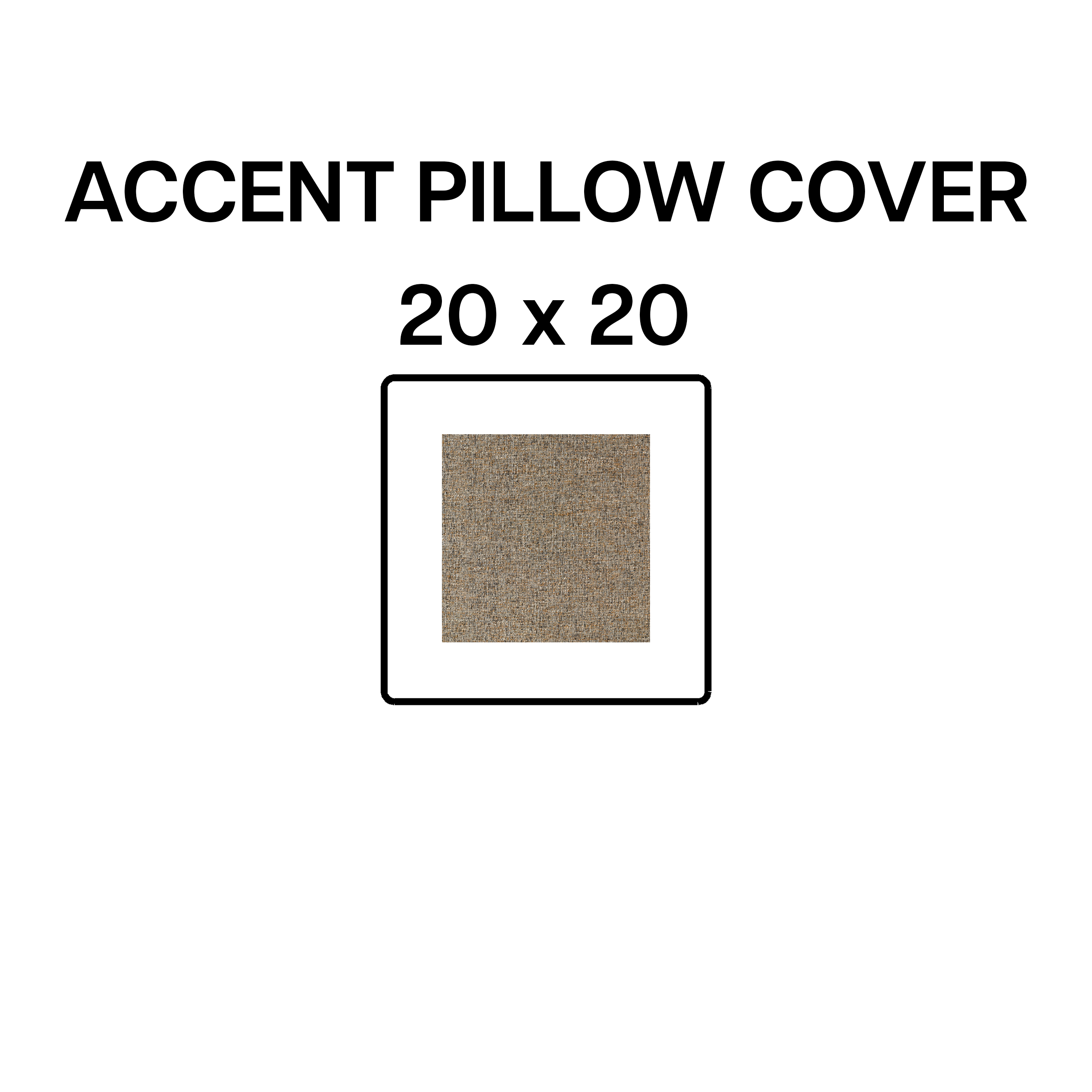 20x20 Mineral Blue Pattern Accent Pillow Cover - Soft Decorative Throw Pillow Case for Sofa, Bed, Couch - Home Decor Living Room & Bedroom Accessories