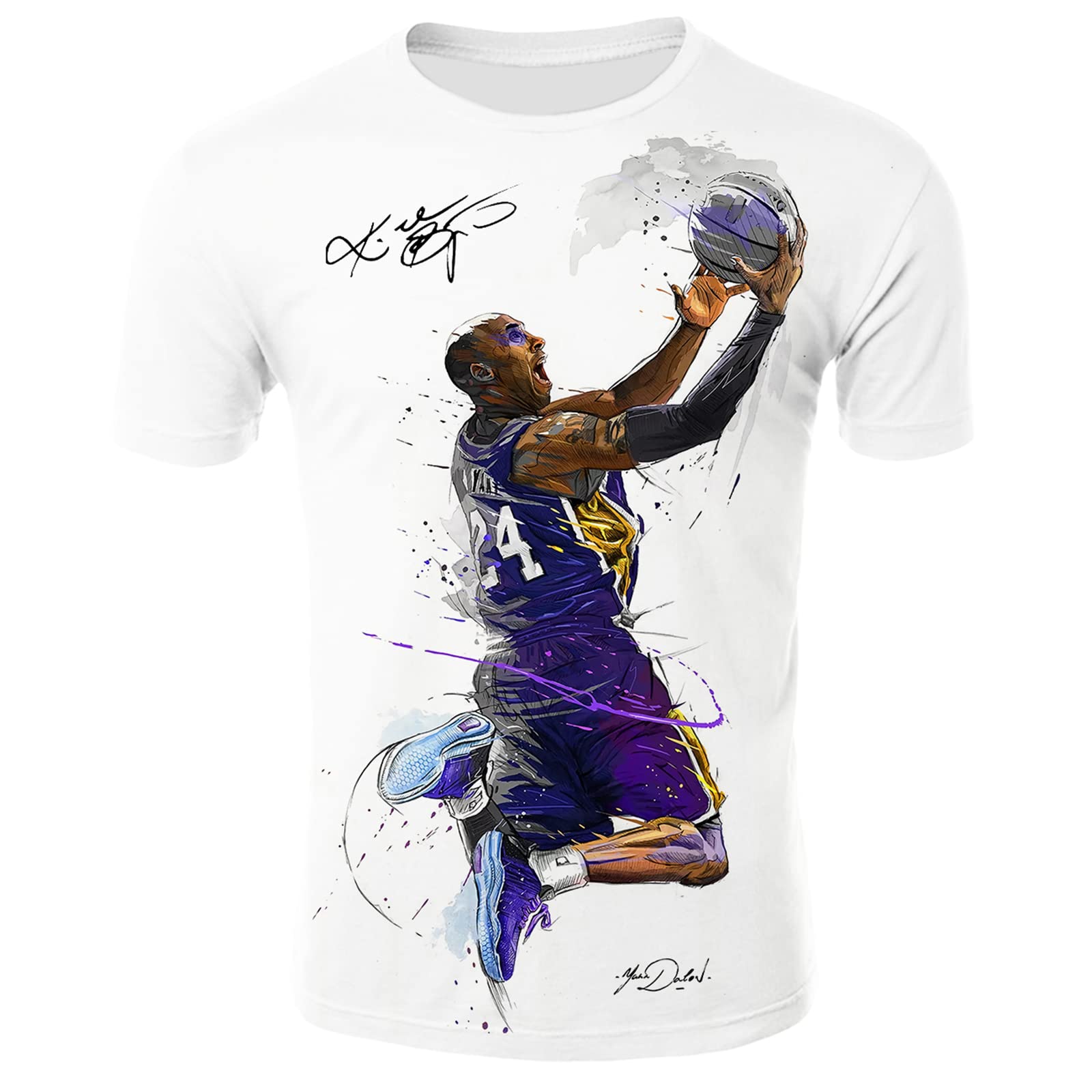 Kobe Bryant Memorial T-Shirt - RIP Legend 8 & 24 for Basketball Fans