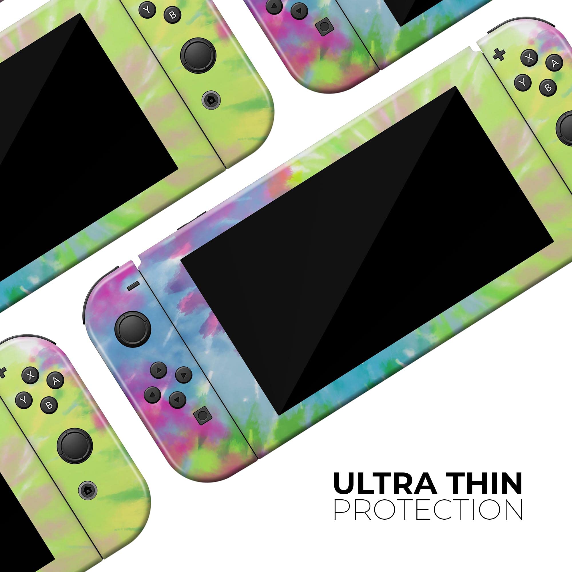 Nintendo Switch Dock Skin Decal - Spiral Tie Dye Vinyl Wrap Cover - Scratch Resistant, Removable Protective Sticker for Switch Dock - Perfect for Gaming Setups & Customization