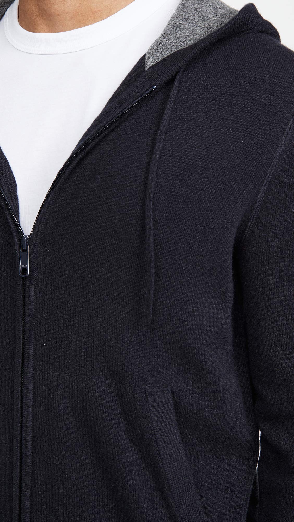 Vince Men's Full Zip Cashmere Hoodie - Soft Luxury Pullover Sweatshirt for Winter & Fall | Casual Wear, Office, Travel & Outdoor Activities