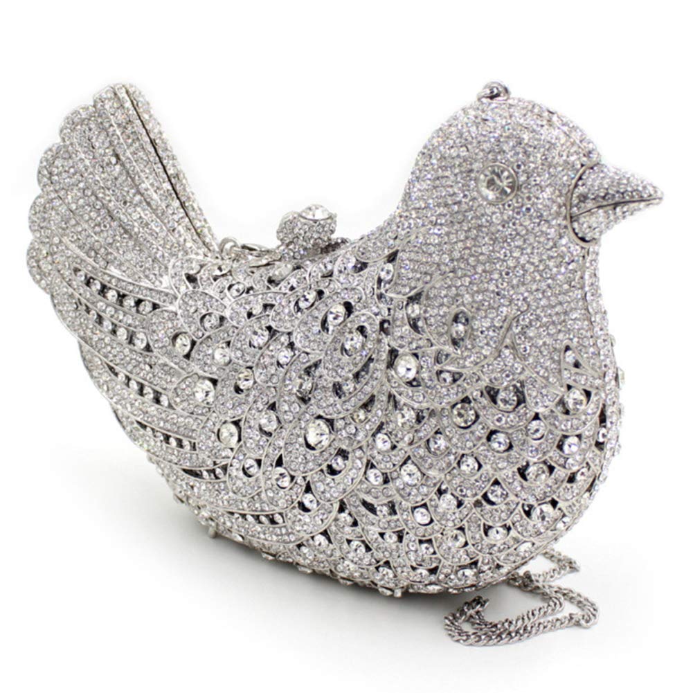 Luxury Rhinestone Women's Evening Clutch Purse with Chain - Elegant Wedding Party Handbag for Ladies - Perfect for Prom, Cocktail Parties & Special Occasions