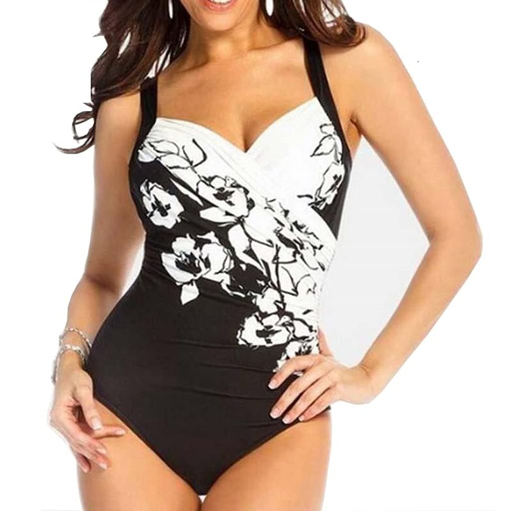KLHHG Sexy Push Up One-Piece Swimsuit for Women - Plus Size Bathing Suit with Full Coverage (Large) | Perfect for Pool, Beach & Summer Vacations