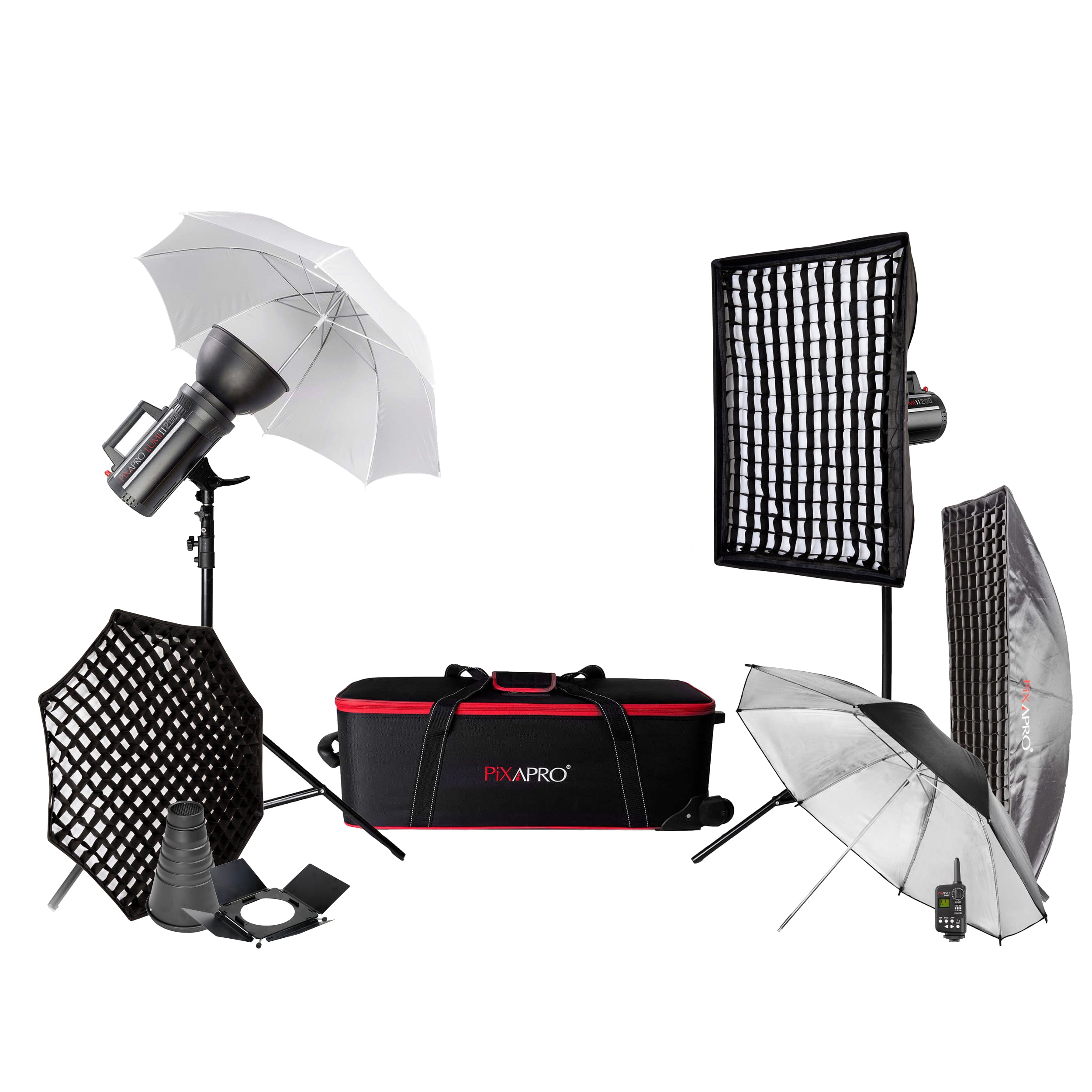 LUMI200 II Professional LED Studio Flash Lighting Kit for Photography, Videography & YouTube - Perfect for College Students, Content Creators & Beginners (Ideal for Portraits, Product Shots & Live Streaming)