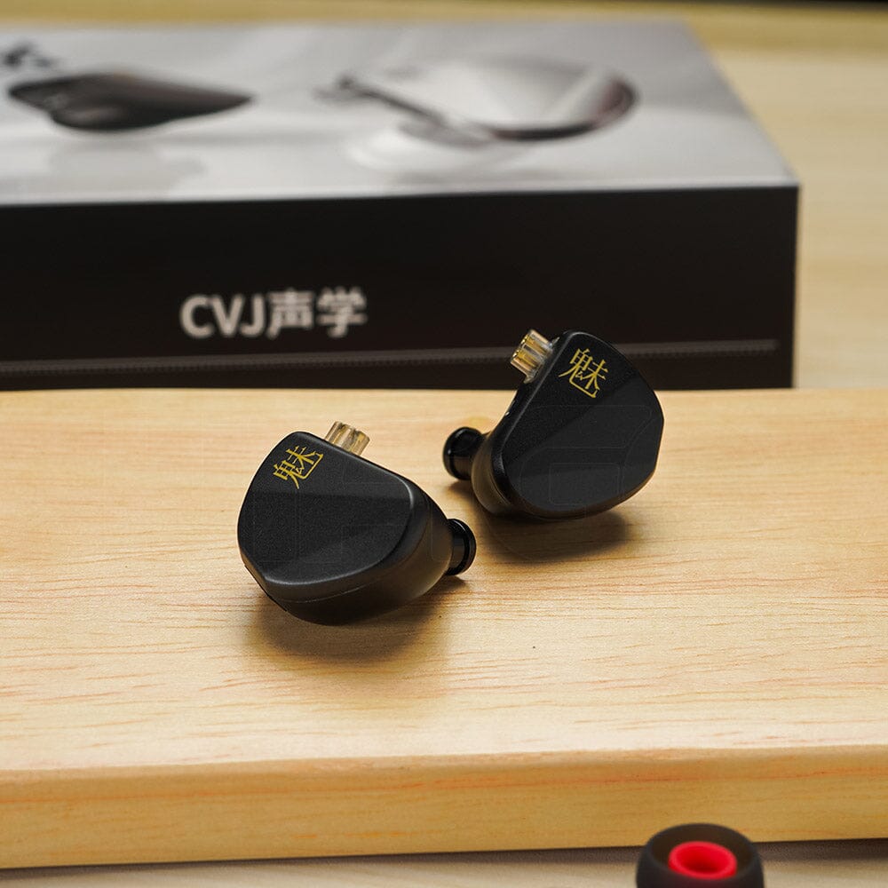 CVJ Mei 1DD + 2BA Hybrid In-Ear Earphones with Knowles Balanced Armature - HiFi Sound for Music Lovers, Audiophiles & Gaming (Perfect for Studio Monitoring, Travel & Workout)