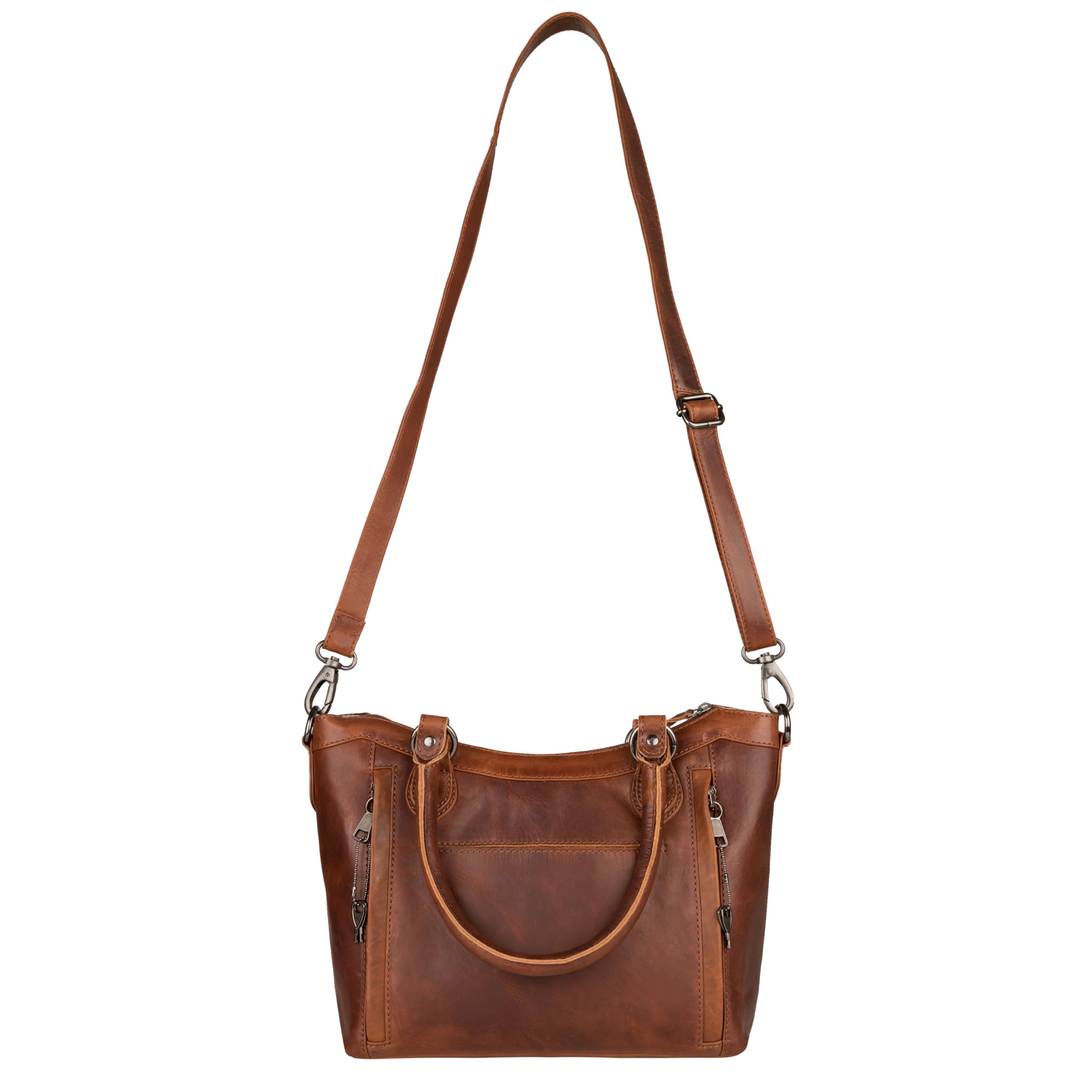 Stylish Sadie Satchel - Spacious Crossbody Shoulder Bag with Universal Gun Holster & Secure YKK Locking | Perfect for Work, Travel & Everyday Use