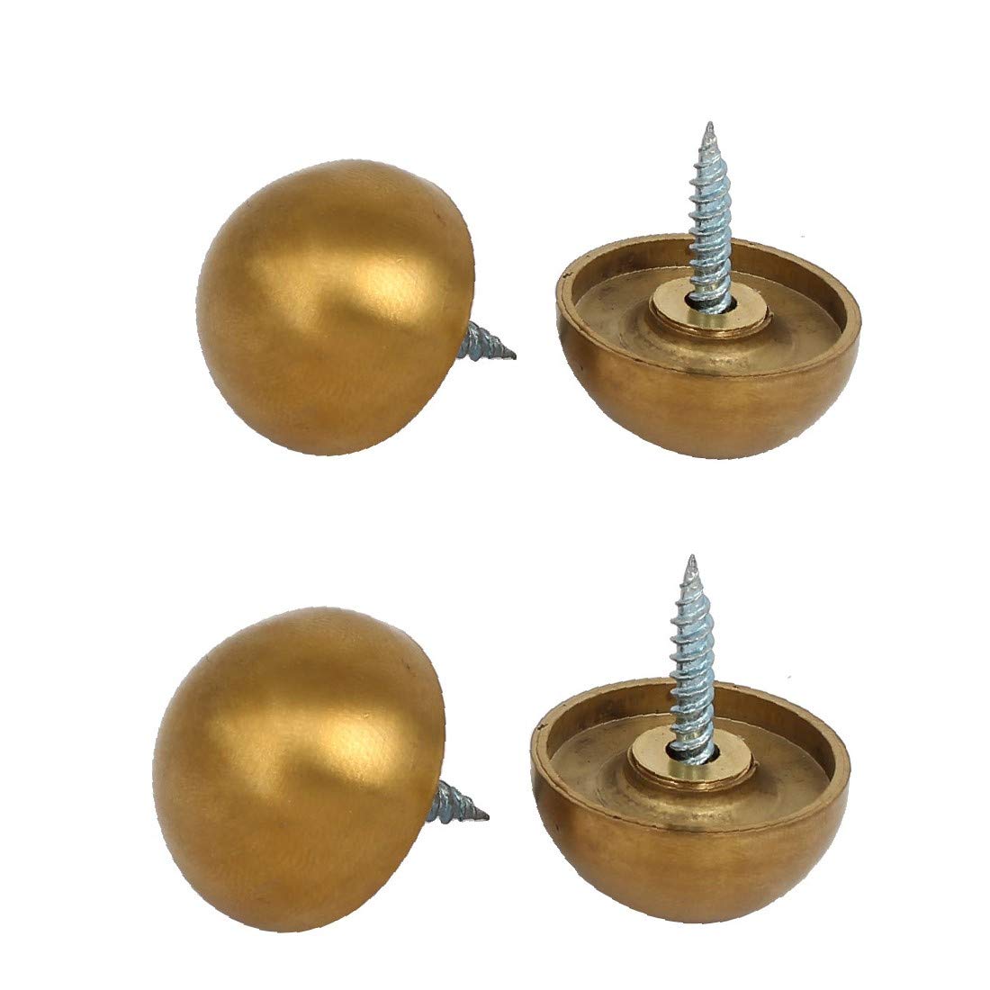 X-DREE 304 Stainless Steel Domed Head Mirror Screw Cap Nails - 25mm Diameter (4 Pack) - Perfect for Bathroom Mirror Installation, Cabinet Hardware, and DIY Home Improvement Projects