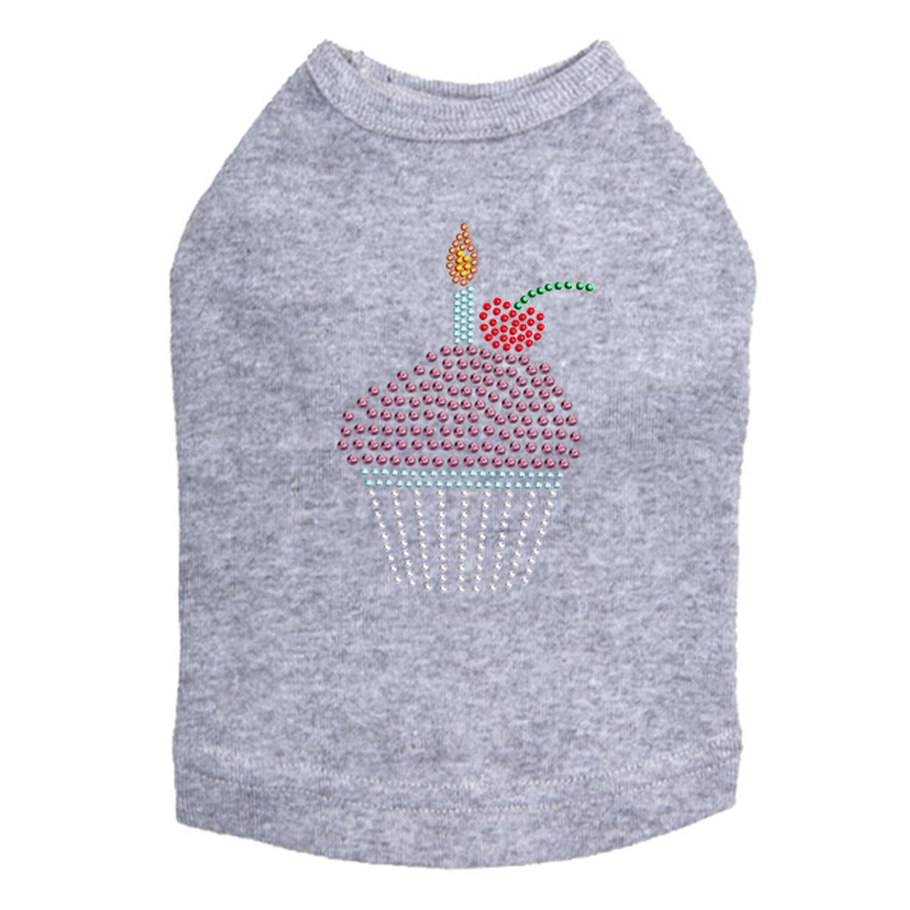 Sparkling Rhinestone Cupcake Tank Top for Women - Multiple Colors - Perfect for Parties, Weddings & Special Occasions