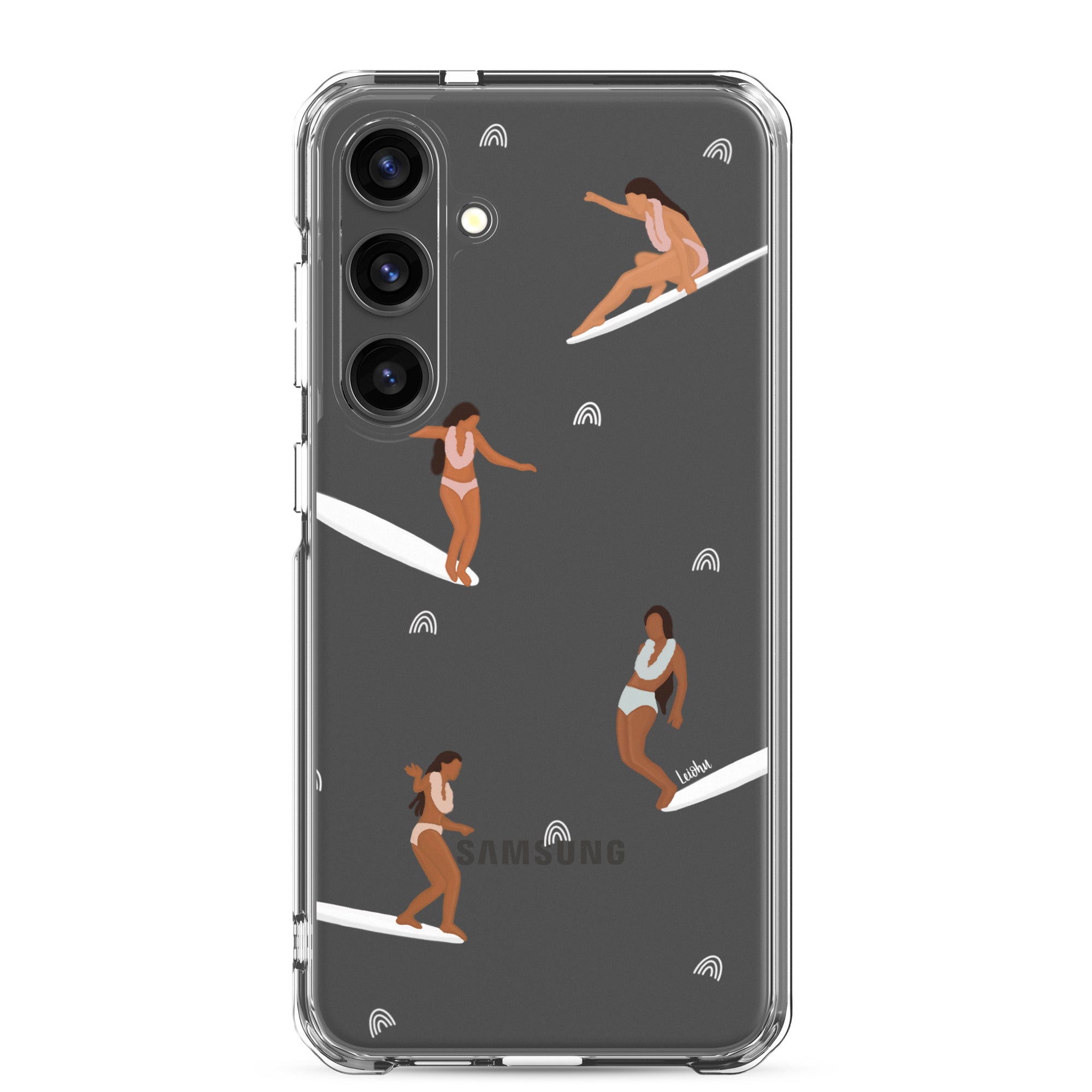 He'e Nalu Clear Protective Case for Samsung Galaxy - Slim Scratch-Resistant Cover for Everyday Use, Travel & Outdoor Activities