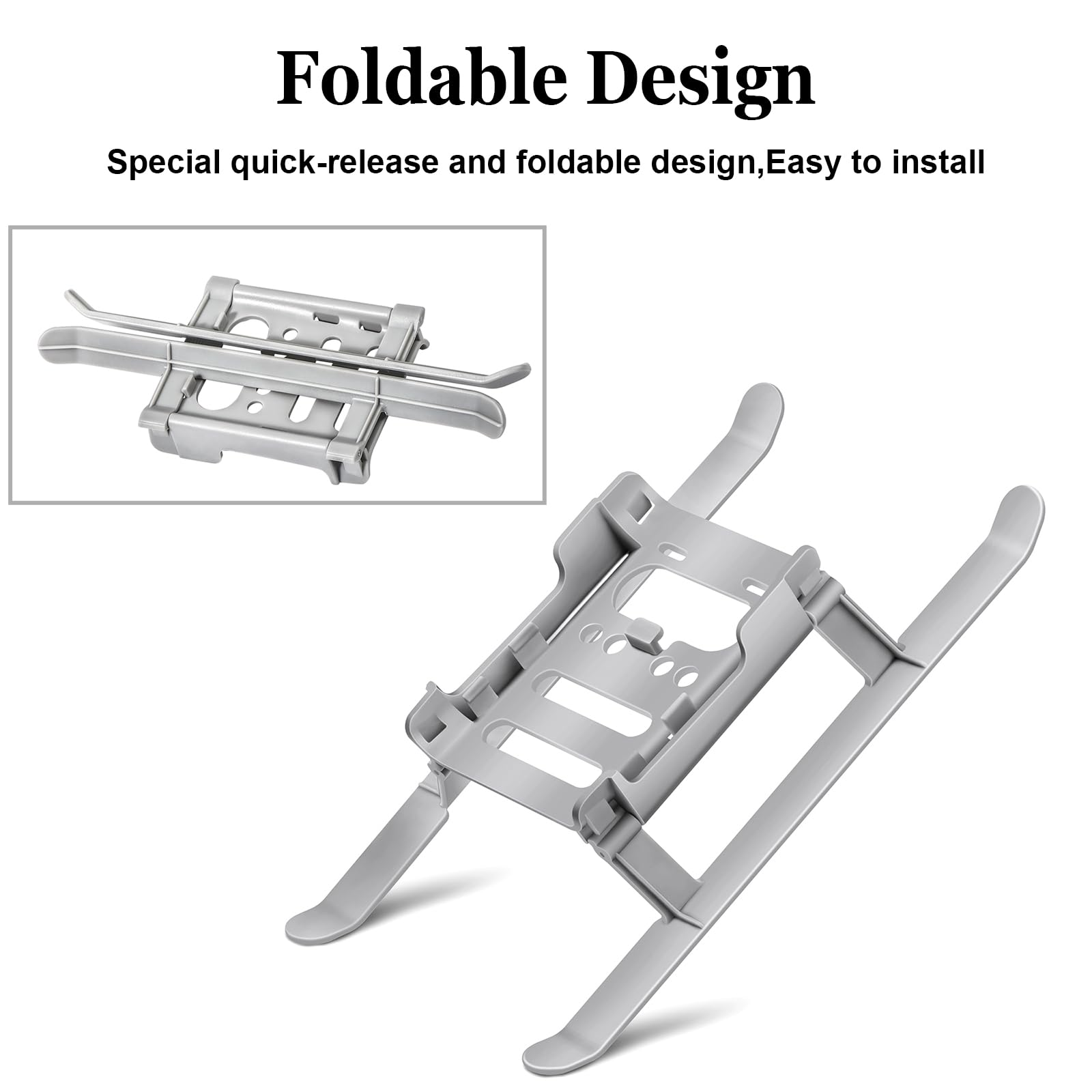 Tosiicop Mini 4K Foldable Quick Release Landing Gear Kit - Extended Leg Accessories for DJI Mini 2 SE/Mini 2/Mini SE/Mavic Mini Drones - Perfect for Aerial Photography & Outdoor Adventures